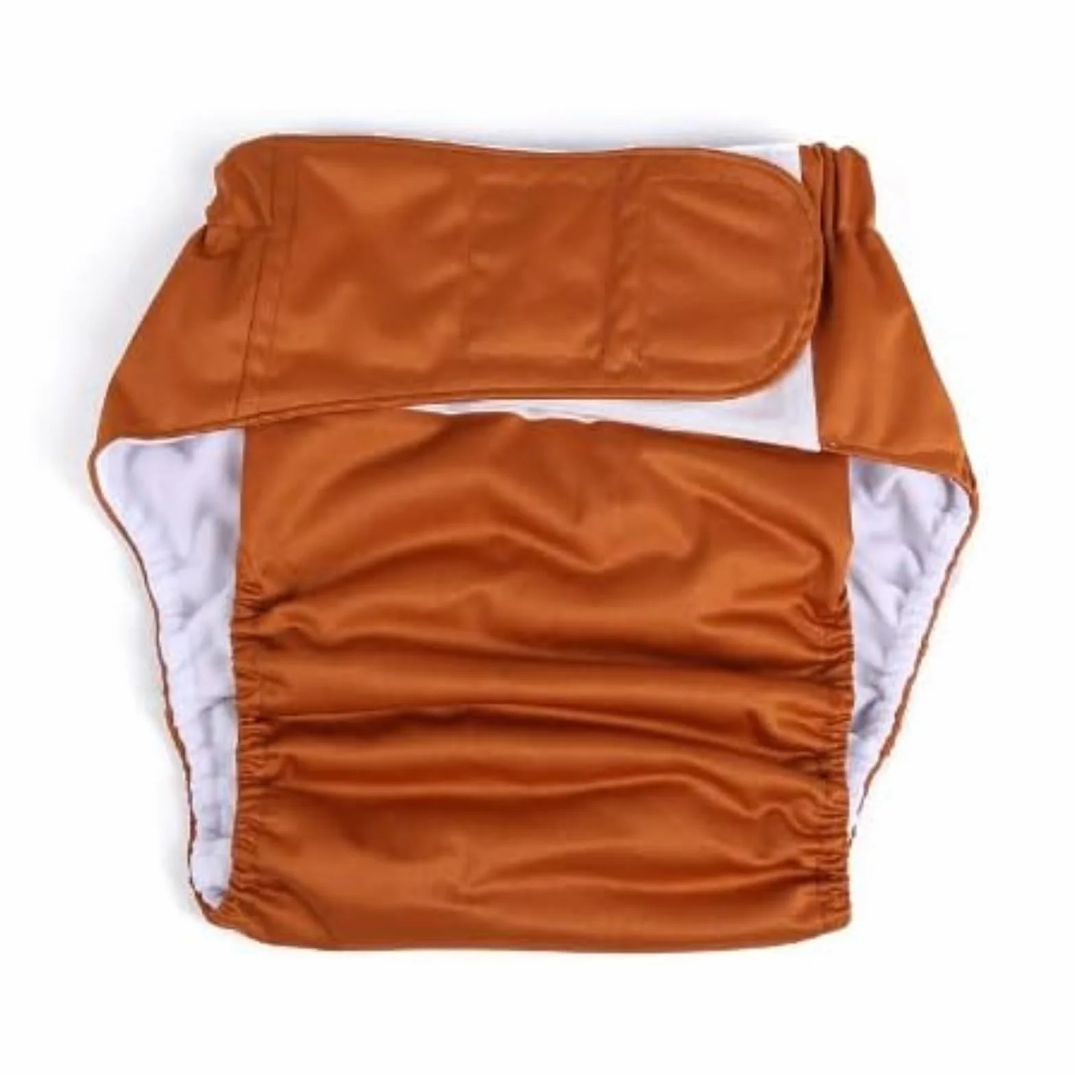 DEWIN Pañales para Adultos,Ajustable Braga Pañal Adulto Pañales de Tela Reutilizables para Adultos Protector Pañal Adulto Reutilizable,Doble Protección Incontinencia(Café)