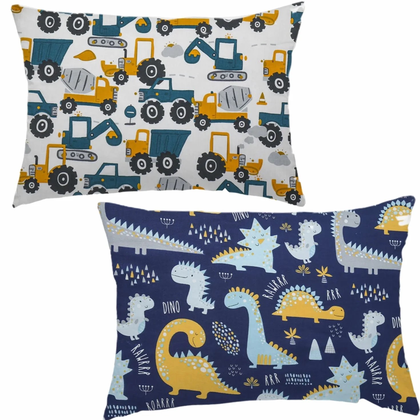 Funda de almohada infantil de 40 x 60 cm, 2 unidades de algodón orgánico, almohada para bebé, cojín para bebé, funda de almohada con cierre de sobre