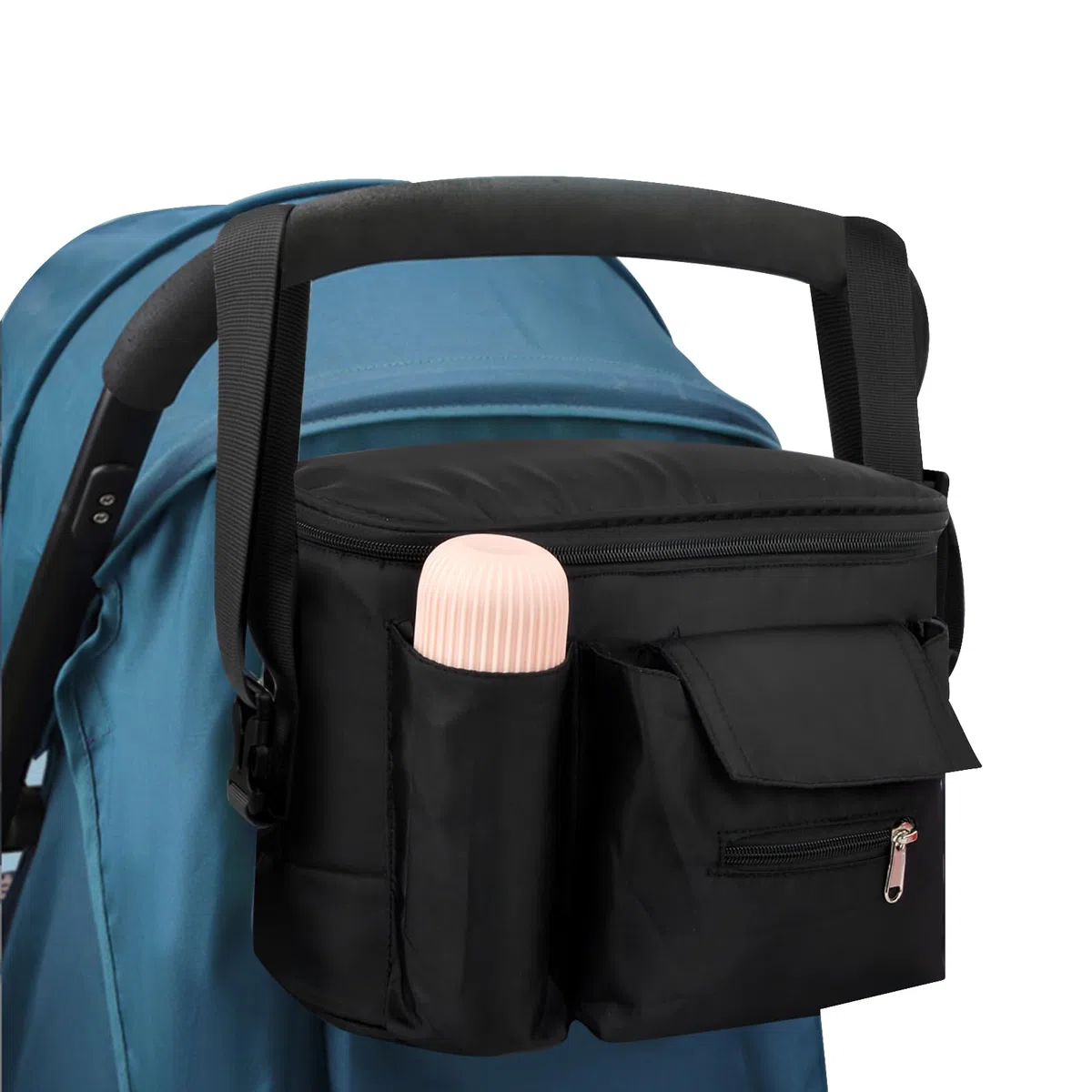 Bolso Cochecito Bebe, Organizadora Cochecitos Universal, Bolso Organizador Carritos con Correas Ajustables, Bolsa Colgante Cochecito, Bolsa Almacenamiento Cochecito Bebe, 2 Formas de Transporte