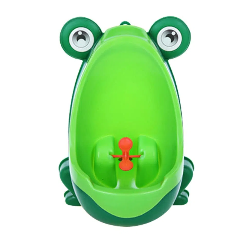 Rana Pee Training Lindo Orinal de Dibujos Animados Ranas Orinal de Entrenamiento para Niños con Ventosa de Dibujos Animados con Punto de Destino Divertido