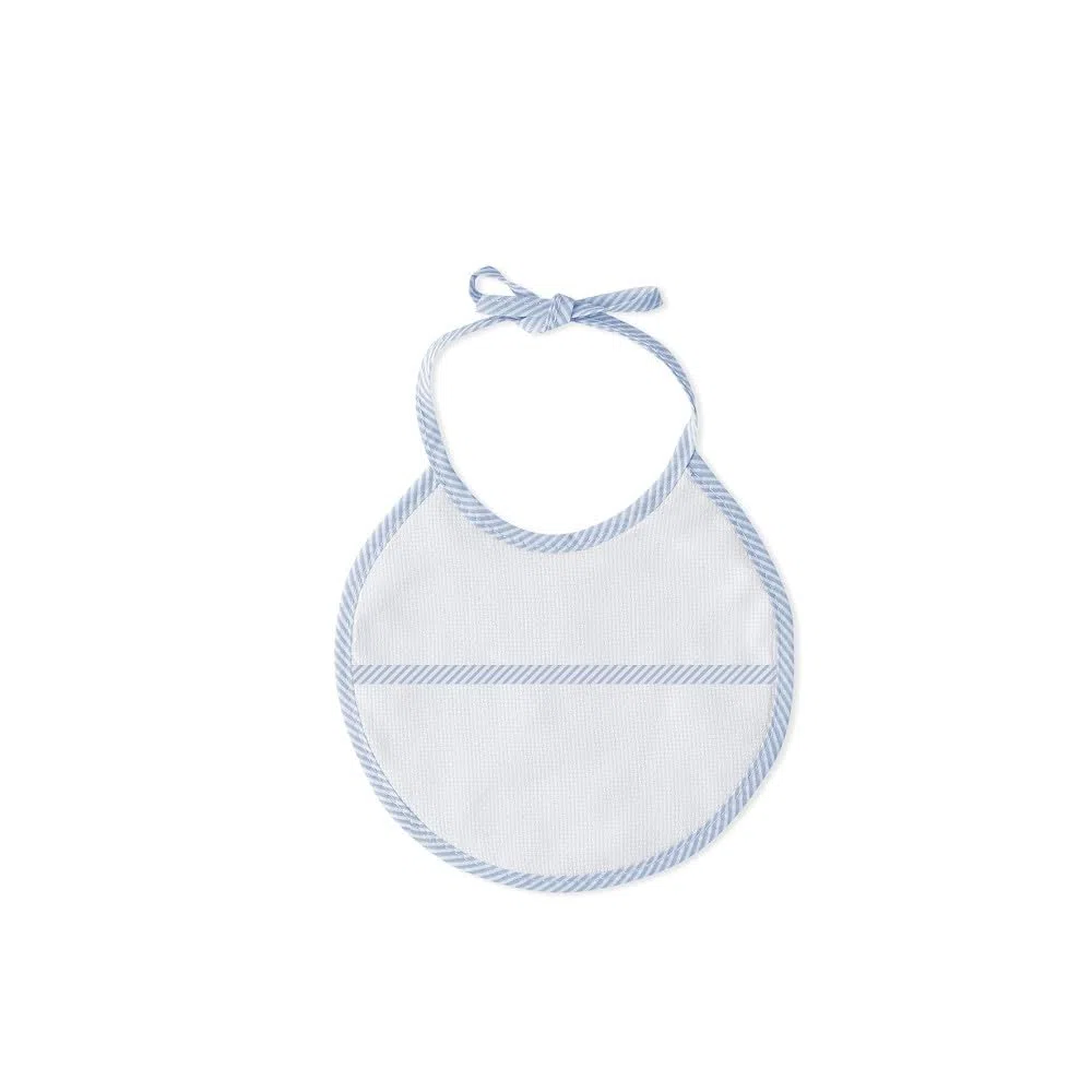 Interbaby - Capa de Baño Bebe Azul + Babero | Toalla Bebe con Capucha 100% Algodón, 100x100cm, Unisex | Suave, Cómoda, Ideal Recién Nacidos, Bebes y Niños Pequeños | Diseño Punto de Cruz Liso