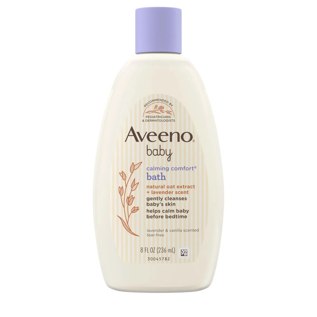 Aveeno Baby Calming Comfort Bagno alla Lavanda & Vaniglia, ipoallergenico e strappo-libero, 8 fl. oz