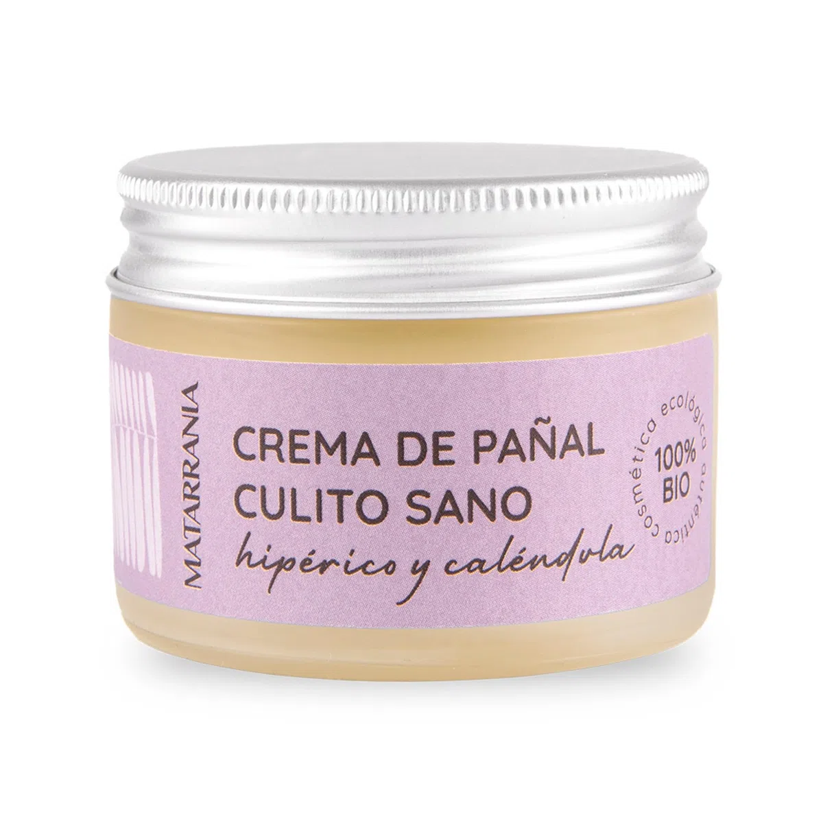 MATARRANIA Crema de Pañal Culito Sano Bebé 100% Natural y Ecológica BIO, Pasta al Agua Natural Recién Nacido, Crema Culito Bebé Dermatitis del Pañal, Protege, Calma y Regenera, Sin Aceites Esenciales