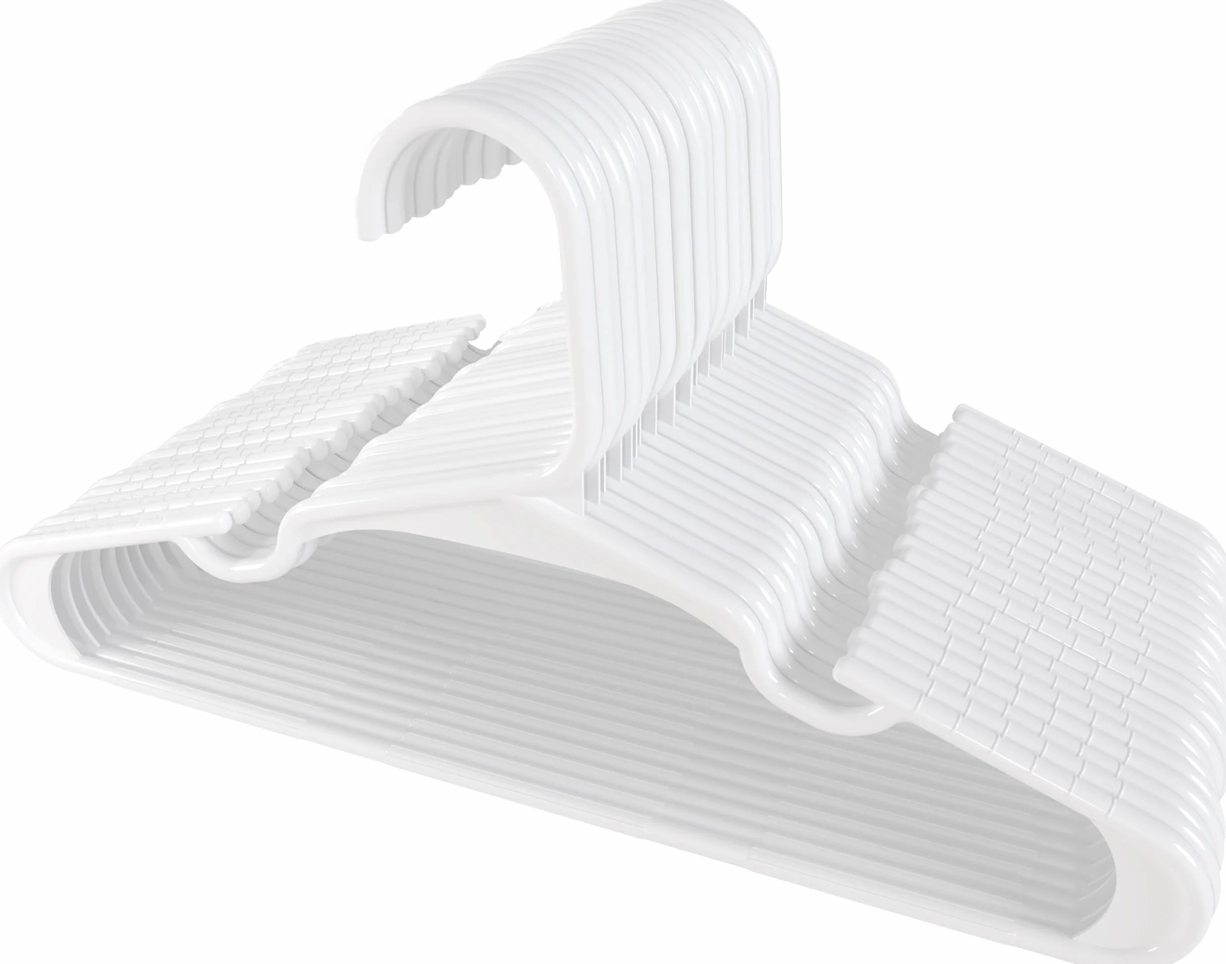 Utopia Home Perchas de plástico para niños Pack 40 Blanco Ahorran Espacio