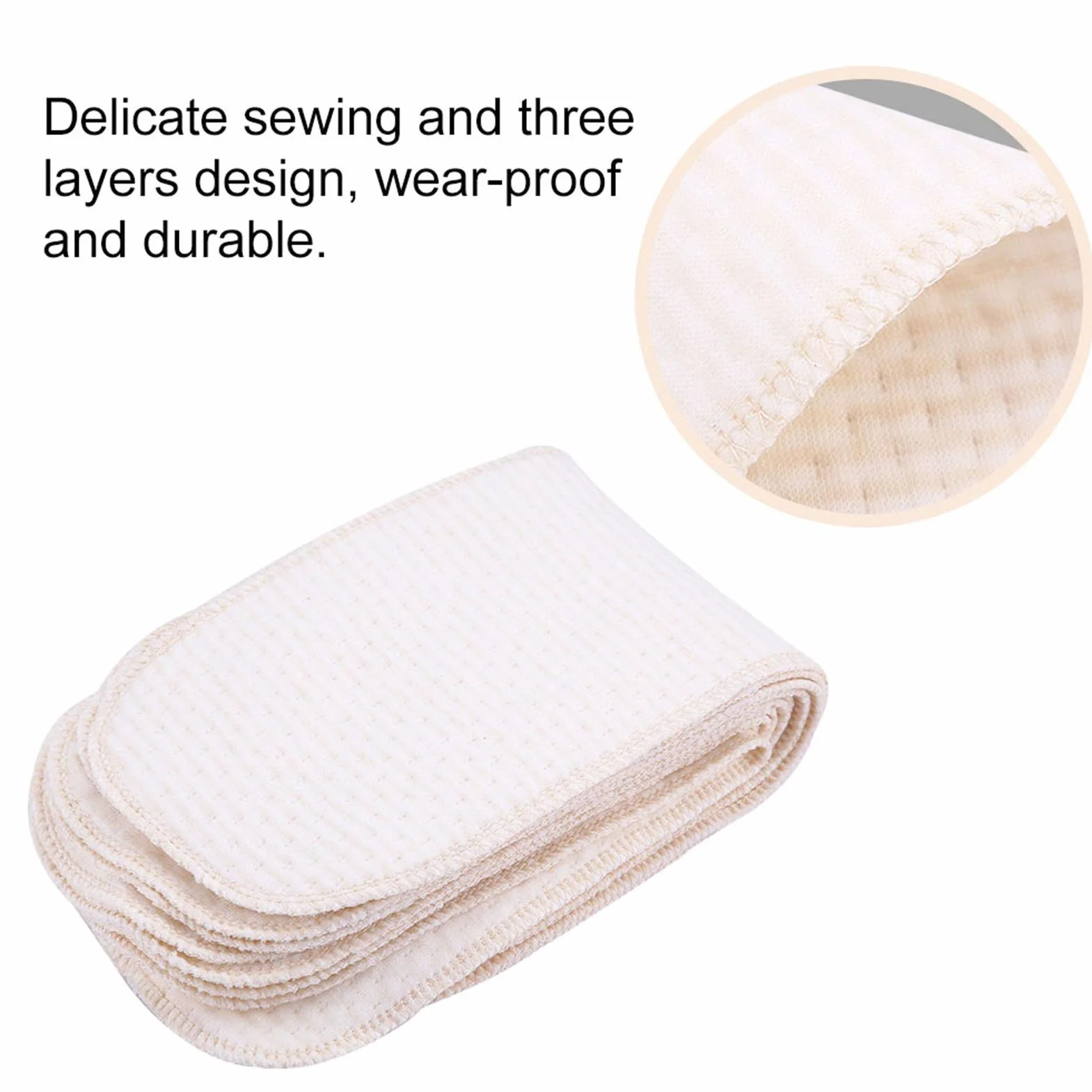 Pañales de Tela Reutilizables con Insertos de Algodón para Bebés Recién Nacidos 10 Piezas Lavables