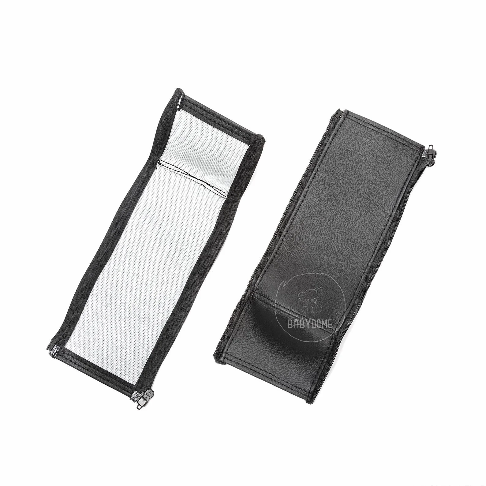 Pack Fundas manillar compatible con Bugaboo CAMELEON 3 y 3 PLUS. Fabricación artesanal en España en Polipiel Premium. Resistencia al sol, manchas, desgaste y decoloración. Color Negro.