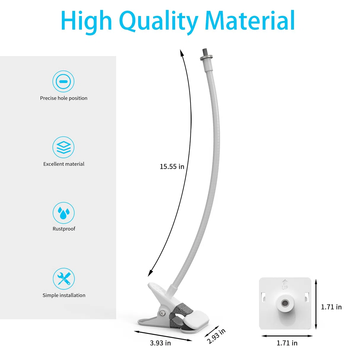 HOLACA Soporte de clip compatible con GHB ABM700/SM50B, soporte para vigilabebés para 720P OBVHNUA 900ES1/900ES2