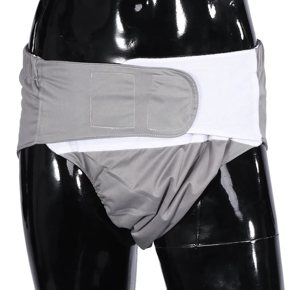 Nikou Pañal de tela para adultos, pañal de tela para cuidado de incontinencia adjuatable lavable nuevo para adultos, pantalón de pañal transpirable (Color : Gris)