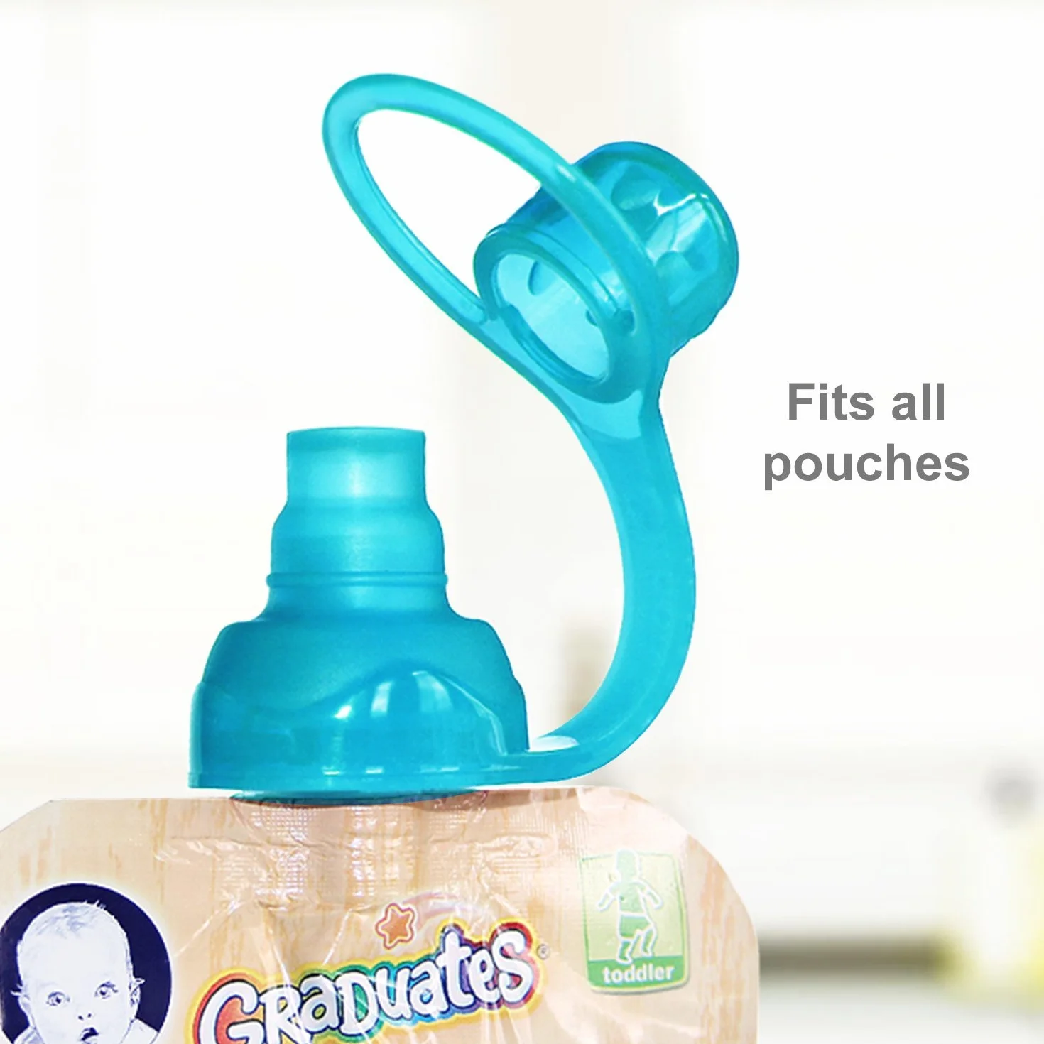ChooMee Bolsas Reutilizables para Comida de Bebé + Tapas de Silicona SoftSip | Sin BPA, Antifugas, para Smoothies, Purés y Yogur | Doble Cierre y Base Ancha | 4 Uds, 140 ml FreshSquad