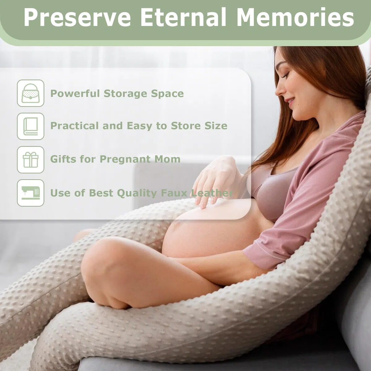 Funda para pasaporte de maternidad de piel sintética, para carné de maternidad (9 compartimentos), color verde