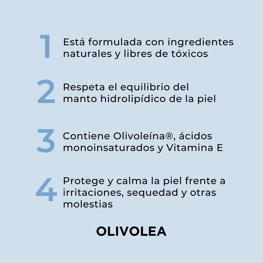 OLIVOLEA Crema Hidratante Bebé Cara y Cuerpo, para Piel Sensible y Atópica, Protege y Calma, Ingredientes Naturales, Ideal para Recién Nacidos, 200 ml