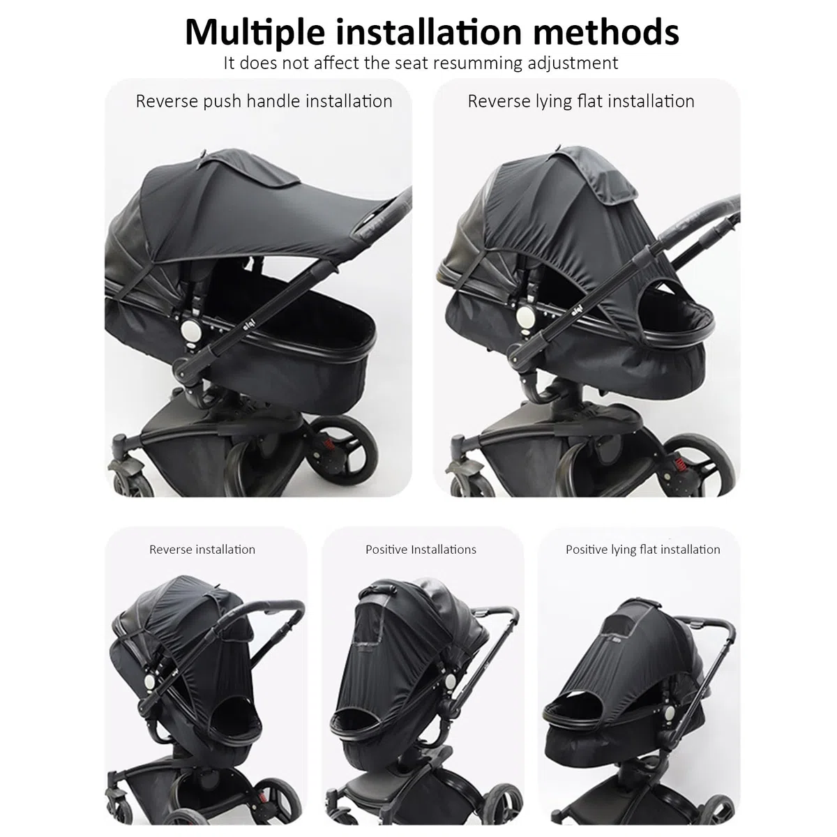 Parasoles Para Silla De Paseo, Sombrilla Carro Bebe Universale Con Protección UV, Parasol Carrito Bebe Universale Impermeable, Toldo Cochecito Bebes Para Capazos, Parasol Para Cochecito De Bebés