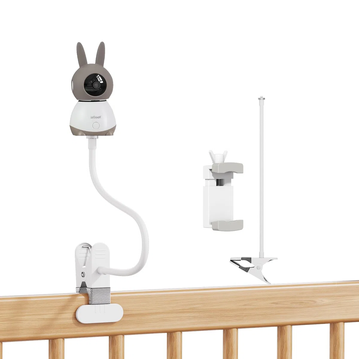 Soporte Universal para Monitor de bebé, Compatible con Boifun, GHB, Philips Avent, Momcozy, Blemil, Jeeber, HelloBaby, ie-Geek, Babystar y Dr.Care. Clip para teléfono móvil