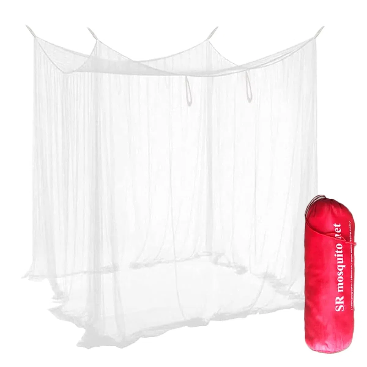 Mosquitera Cama Matrimonio 200 x 200 x 180 cm, Mosquitera Jardin, Mosquiteras para Camas Exteriores, Mosquito Net para Viajar Doble Cama, Malla Fina y Duradera