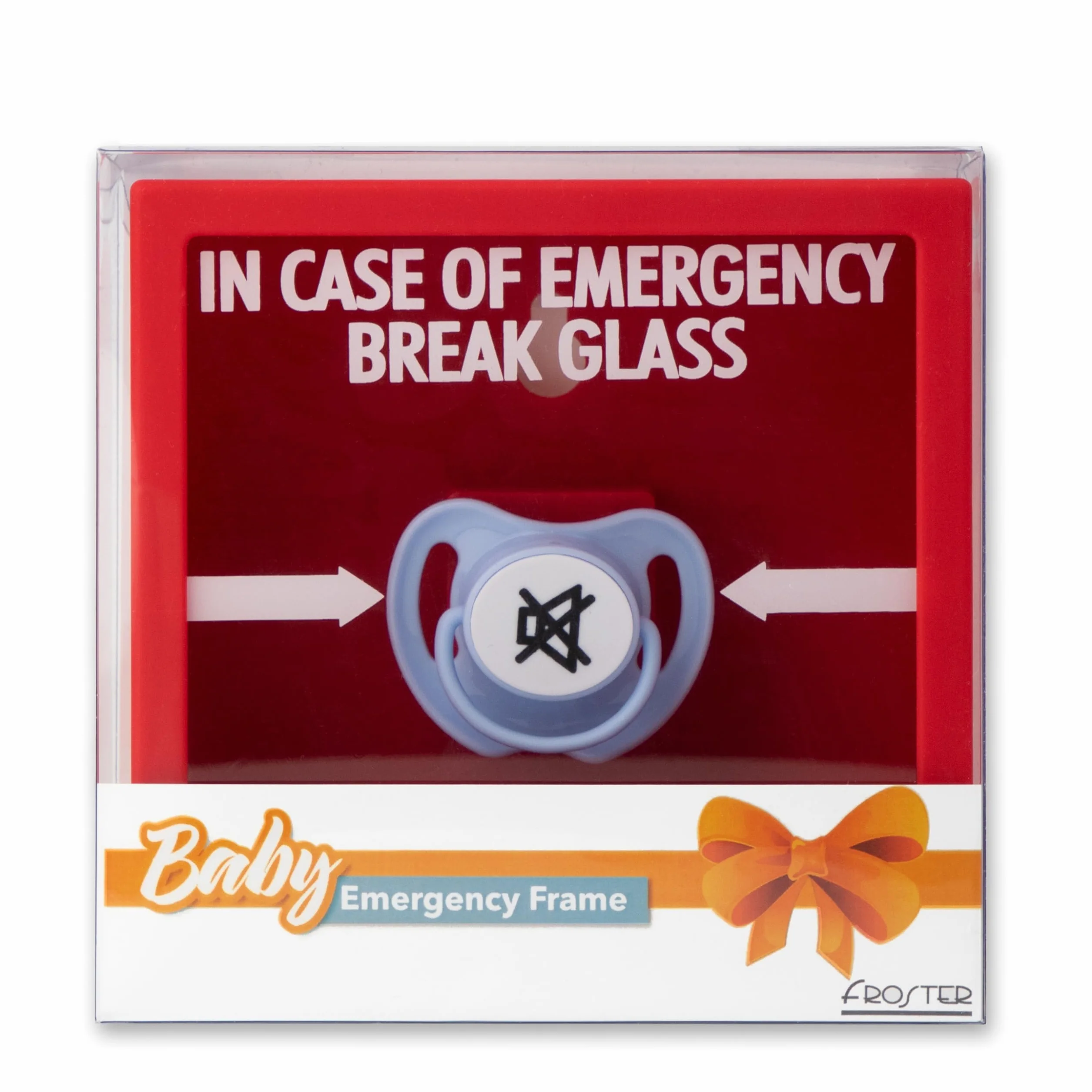 Froster Baby Emergency Frame - In Case of Emergency Break Glass, En Easo de Emergencia Rompa el Cristal, Regalo para Nuevos Padres, para Padres Primerizos, Regalo Nuevo Papá, Nueva Mamá