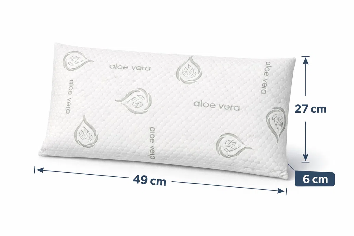 Dear Friend | Almohada Bebe plagiocefalia 49x27 Viscoelástica ergonómica y Transpirable – Almohada Bebe 0-3 Años plagiocefalia con Doble Funda y Apoyo Infantil