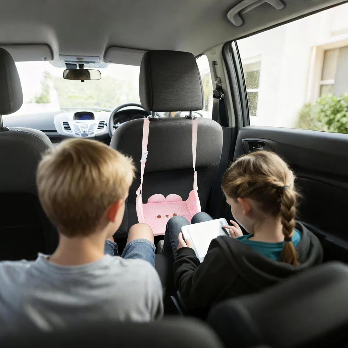 Reposapiés Para Asiento De Coche Para Niños | Accesorios Automotrices Portátiles Y Ajustables - Hamaca para Pies con Soporte para Piernas - Para Comodidad y Relajación en Viajes Largos por Carretera p