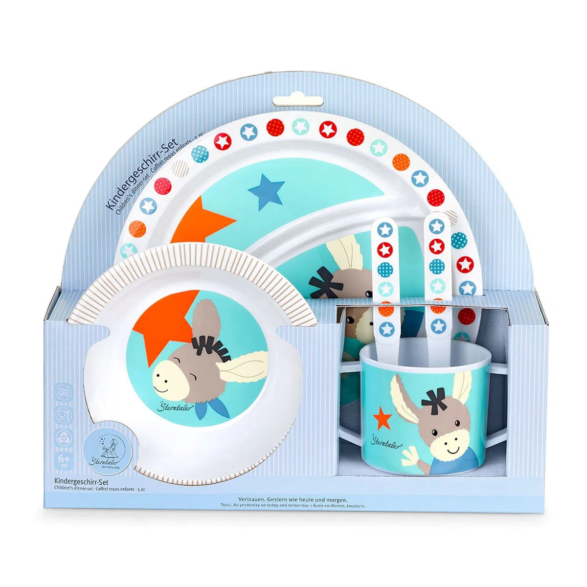 Sterntaler 6802000 Set de Vajilla Emmi, Multicolor