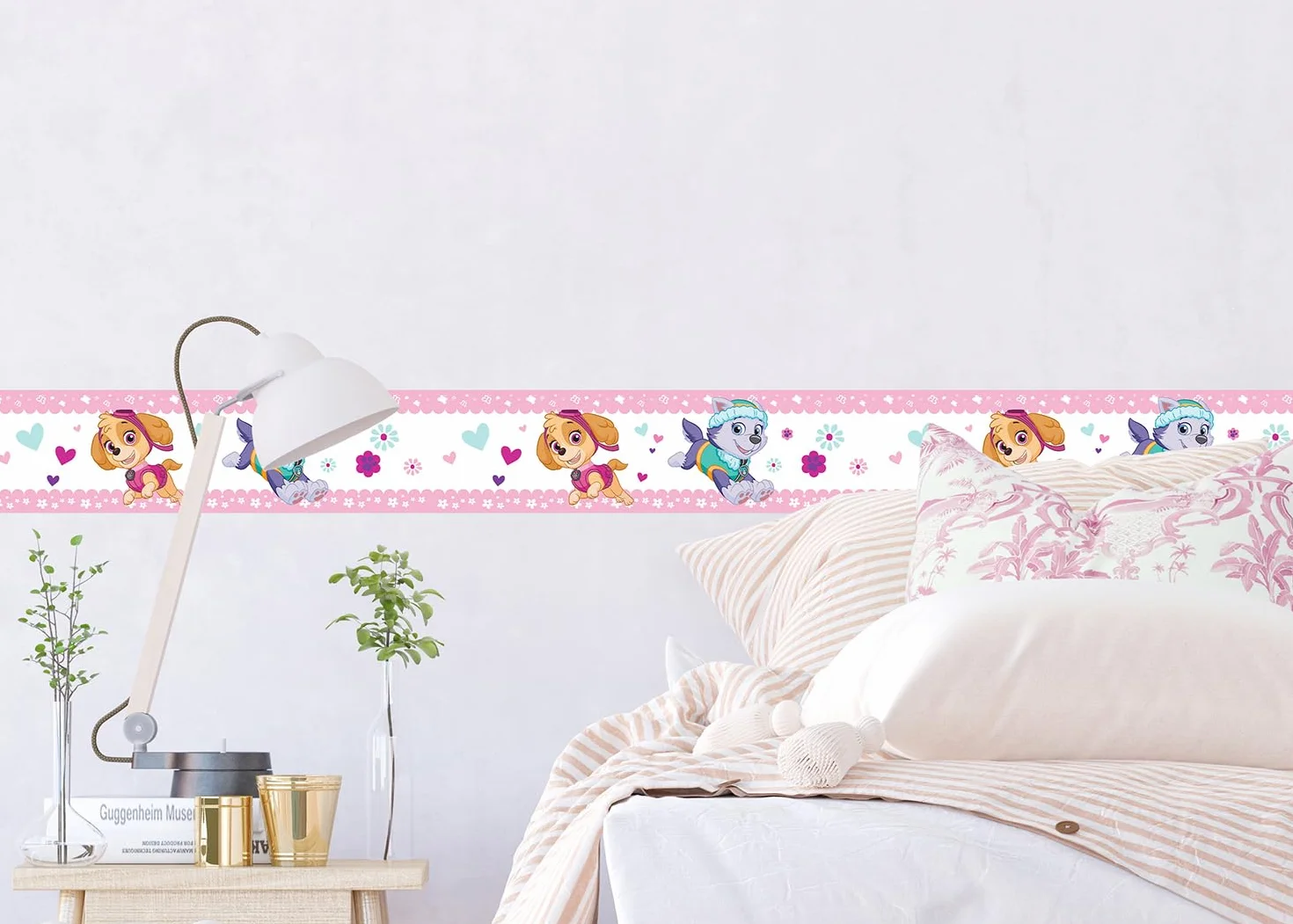 Cenefa autoadhesiva de la Patrulla Canina Pup Power para habitación infantil, de AG Design 500 x 14 cm | AWBD 8014
