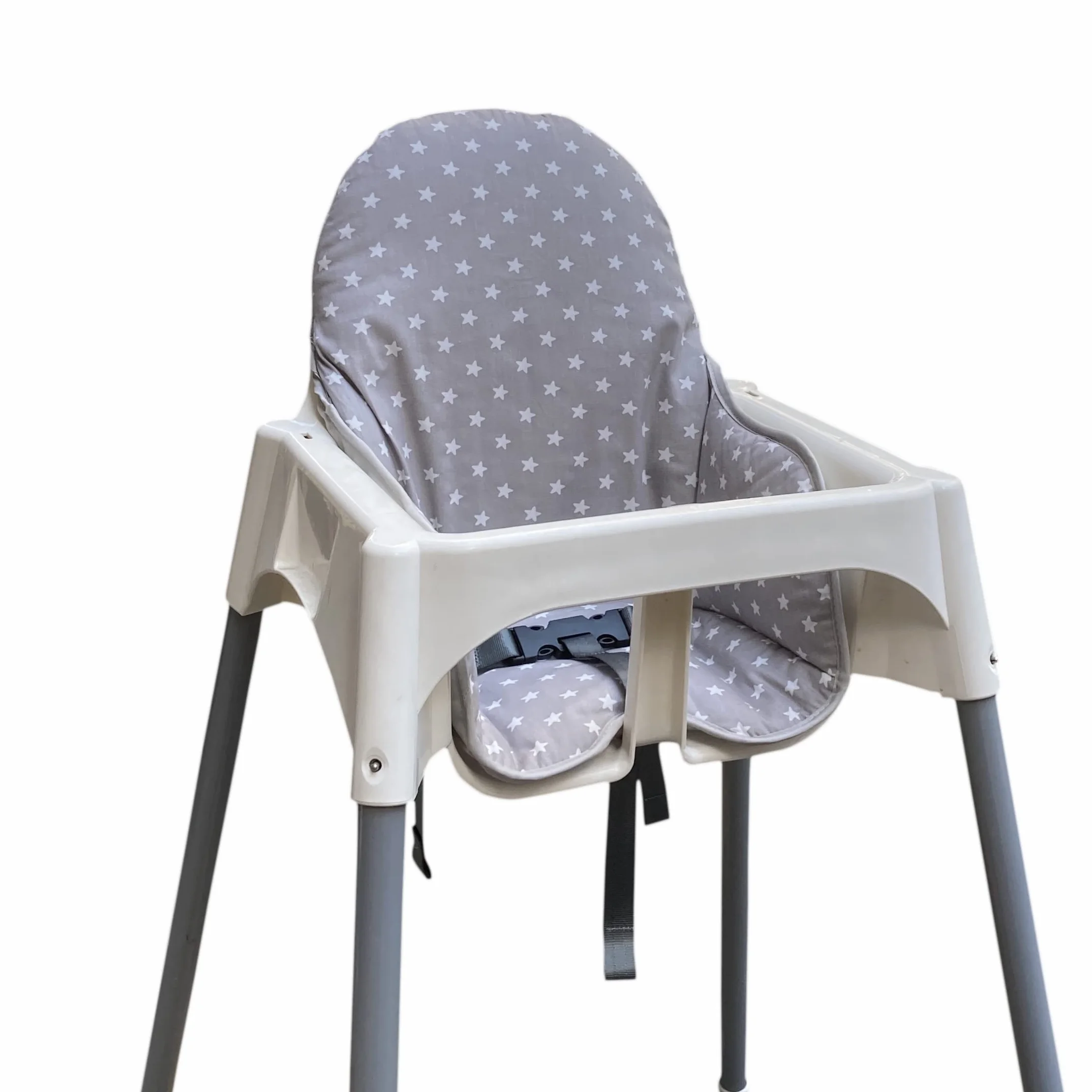 ZARPMA Fundas de asiento compatibles con trona Antilop, superficie de algodón y algodón acolchado, patrón de bosque, plegable, funda para trona (estrella gris)