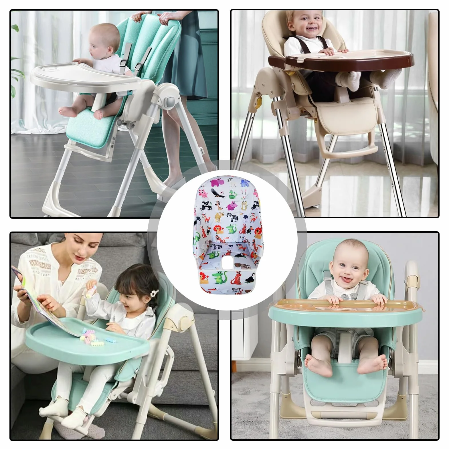 Funda Para Trona Para Bebé, Cojín Para Trona, Funda Para Silla Repuesto, Funda Para Silla Comedor Bebé Compatible Con Las Principales Marcas Del Mercado, Siesta Zero3, Baoneo, Kosmic Jané