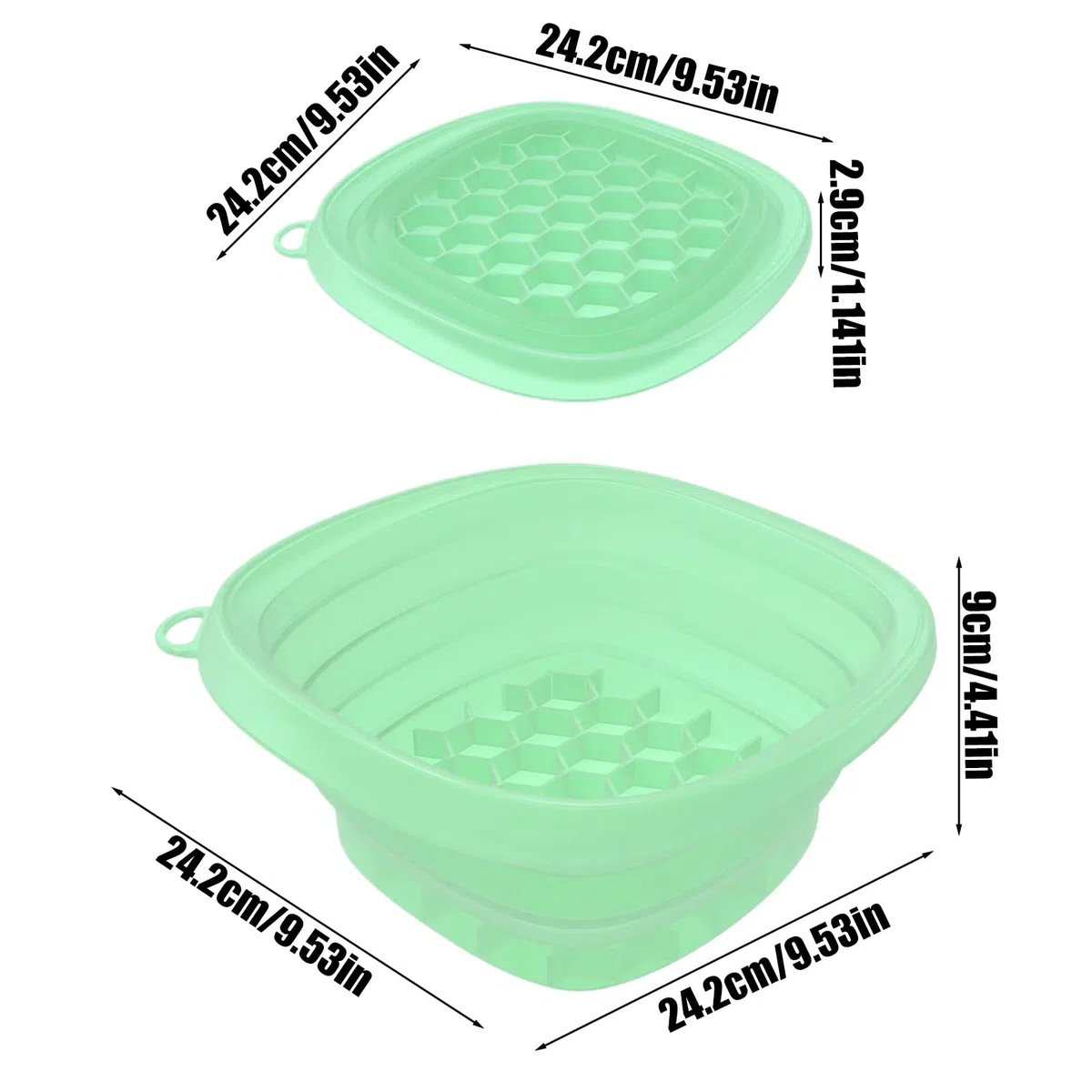 Genérico Bolsa De Baño De Hielo Facial, Recipiente Facial, De Silicona Con Bandeja Integrada Para Cubitos Plegable Para Cuidado De La Piel Spa Y Hogar