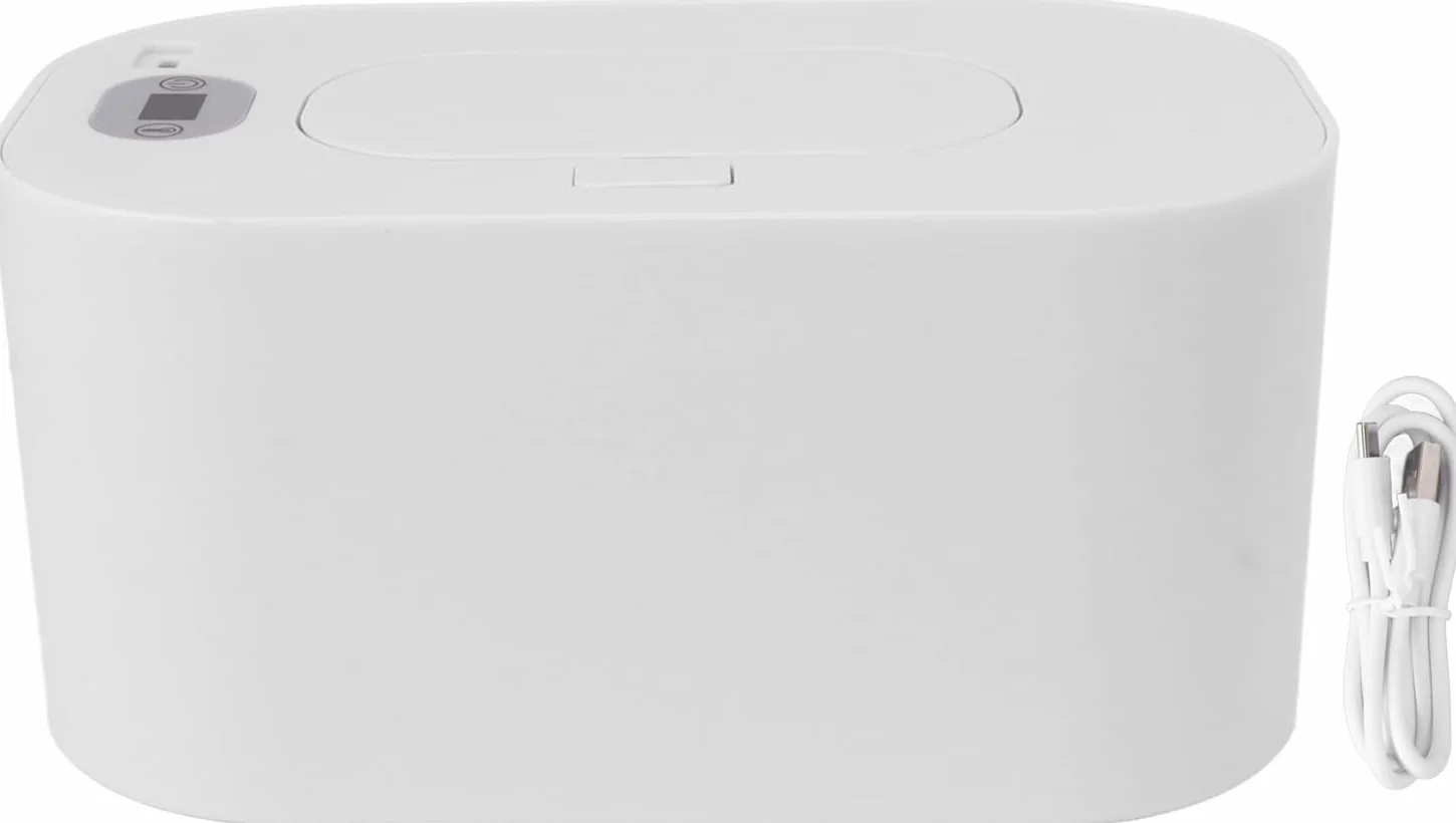 Calentador de toallitas para bebés, calentador de toallitas húmedas, calentador de toallitas portátil de temperatura constante, dispensador de mantenimiento cálido (blanco)