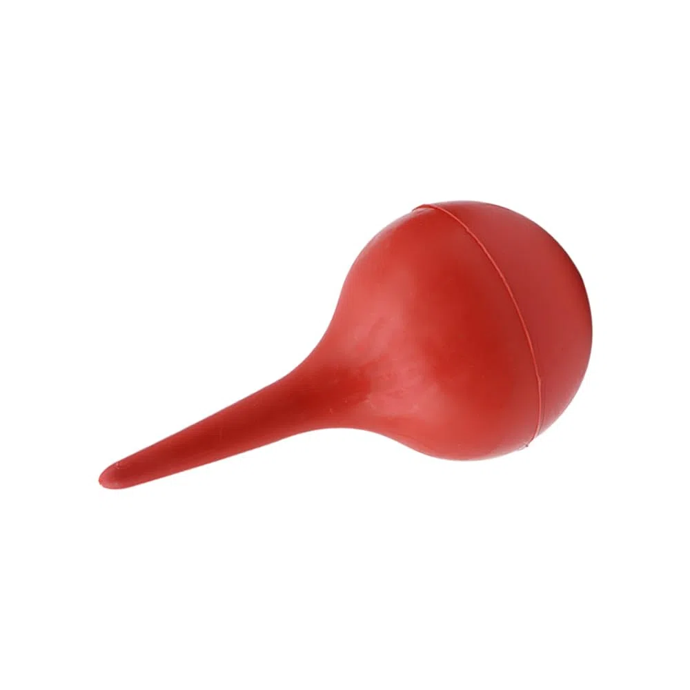 Bombilla de jeringa para oído, Aspirador de jeringa de Goma Duradera para Lavado de oídos, Limpieza Suave de oídos con Ducha de oído, Bombilla de succión de Goma, 30 ml, 60 ml, 90 ml (Rojo)