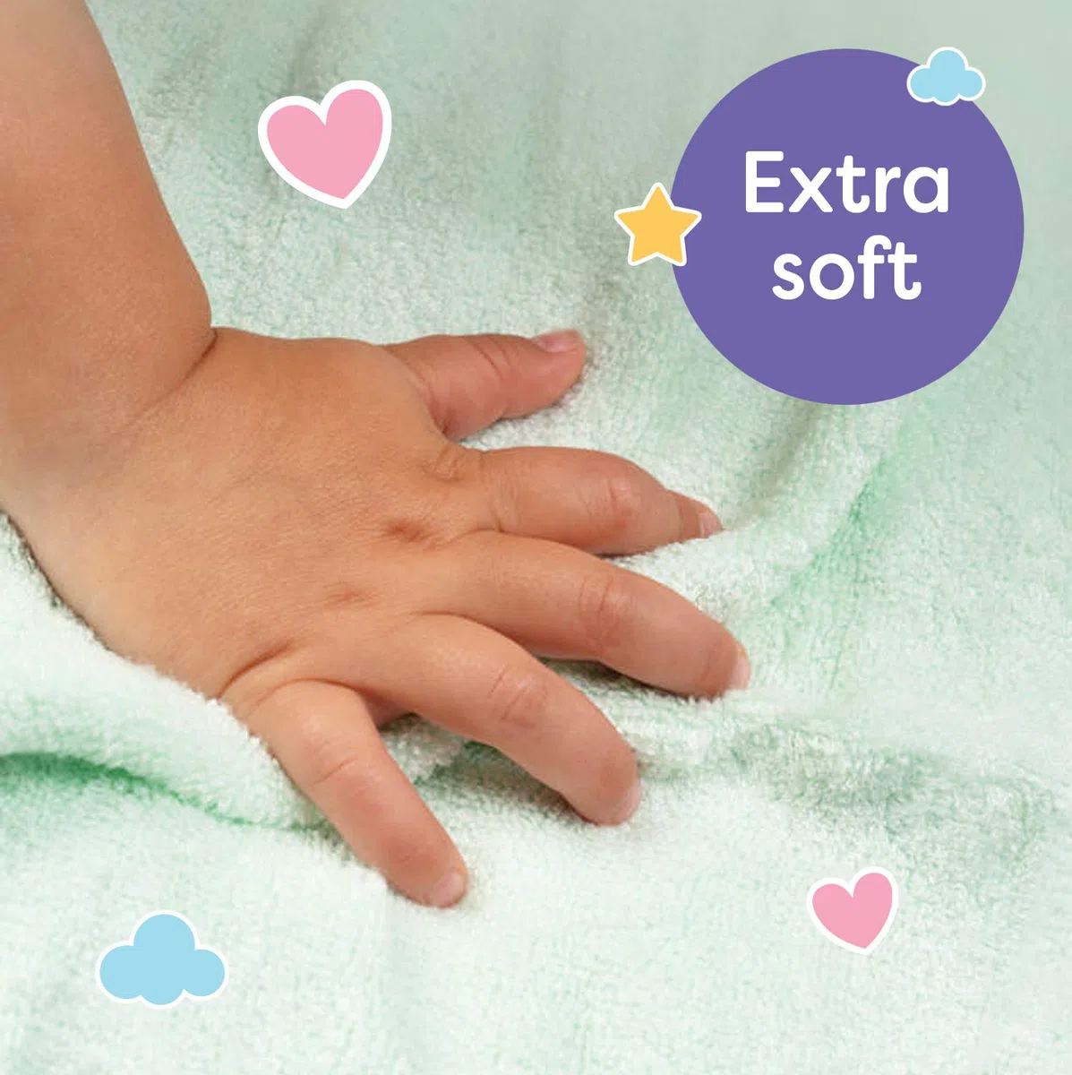 Little Gubbins - Juego de 6 paños de baño de bambú para manos, rostro y vagabundos (reutilizables) - Uso como toalla, franela o muselina - Perfecto para pieles sensibles, naturalmente antibacteriano
