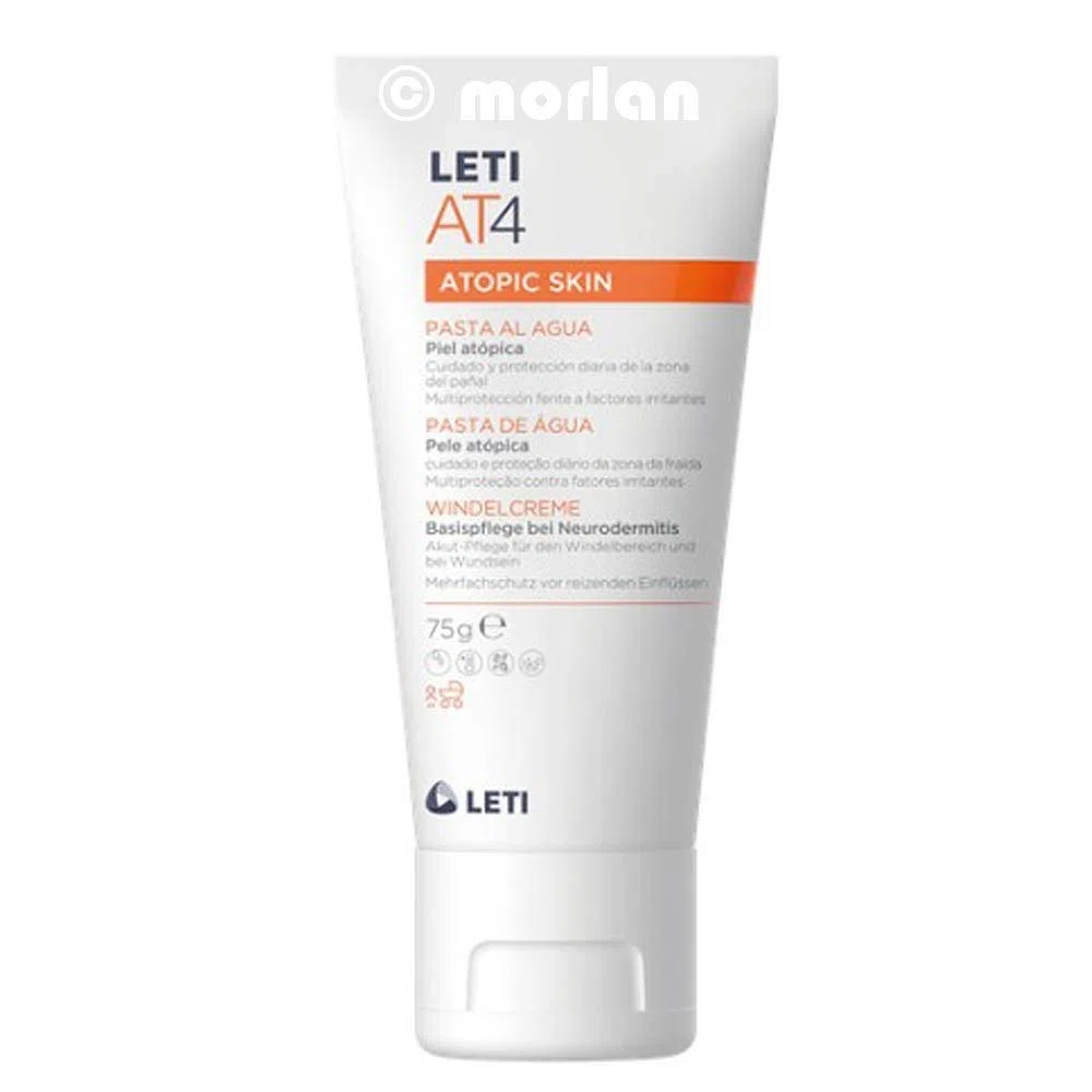 AT4 - Crema pañal para pieles atópicas o secas, 2 x 75 g