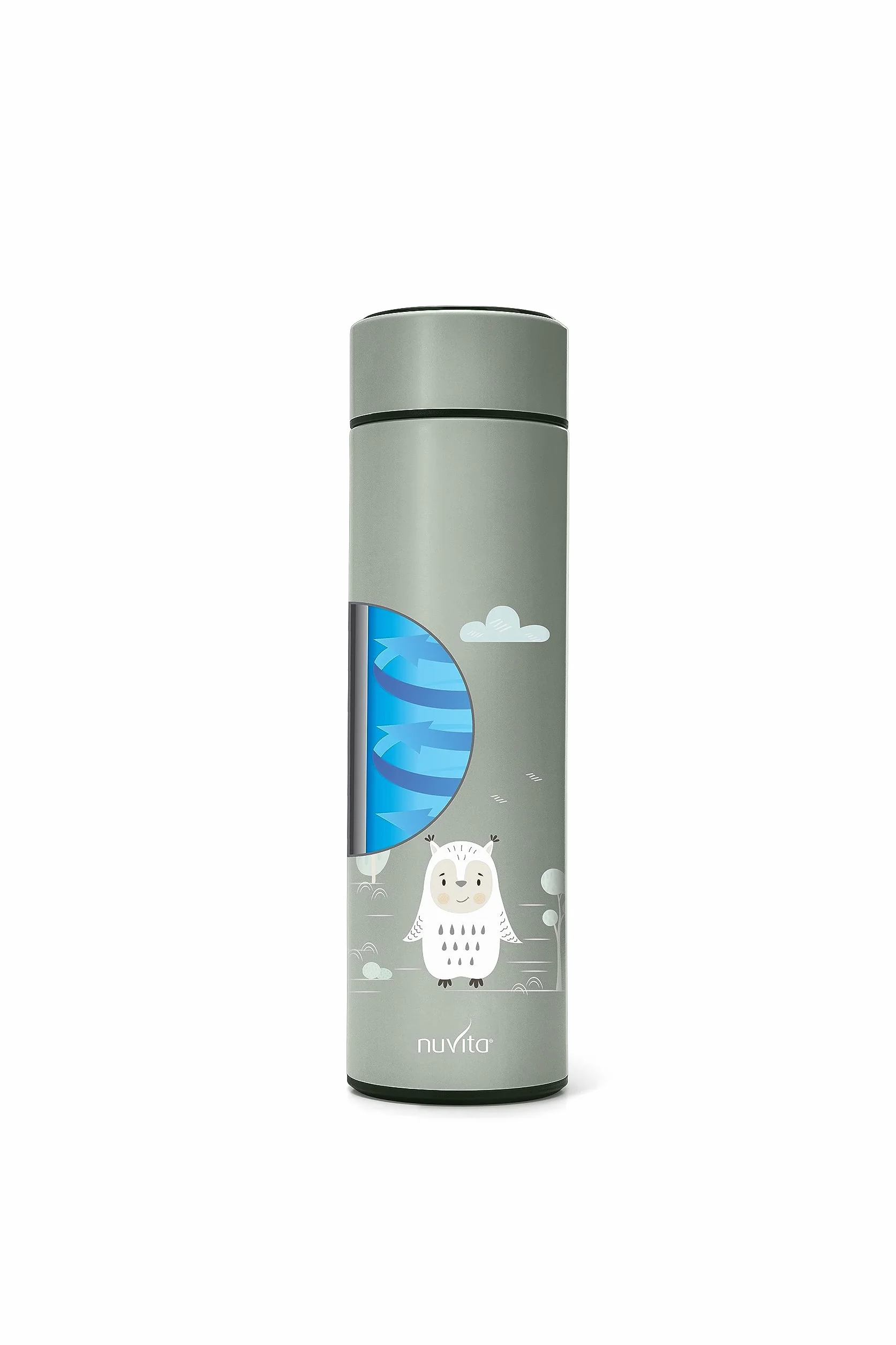 Nuvita 4455 | Contenedor Térmico para Alimentos Digital | Termo para Alimentos Calientes y Fríos | Contenedor para Comida de Bebés | Termo para Comidas Calientes | Termo para Niños | Sage Green