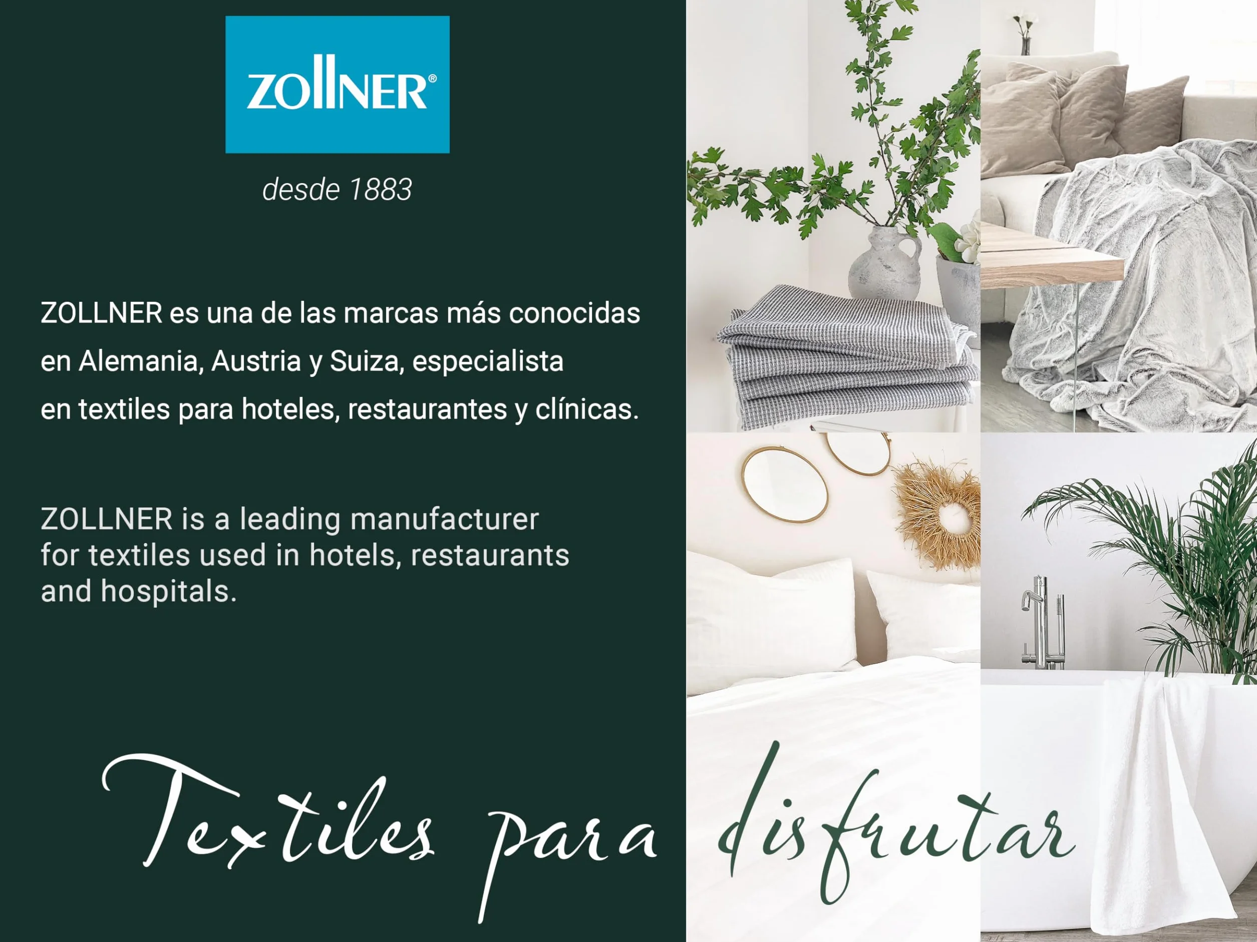 ZOLLNER Manoplas de baño 100% algodón 16x21 cm Blanco
