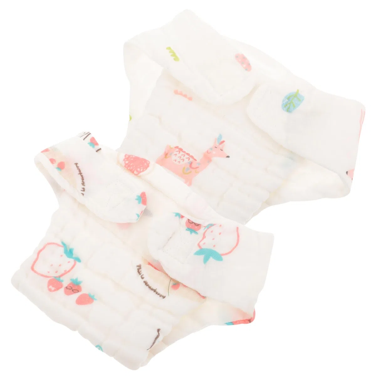 Abaodam Pañales Reutilizables De Algodón Para Niña, Talla s (0-3 Meses), 2 Piezas, Absorción Cómoda, Transpirable, Lavables Para Bebés, Uso Diario y Entrenamiento Temprano