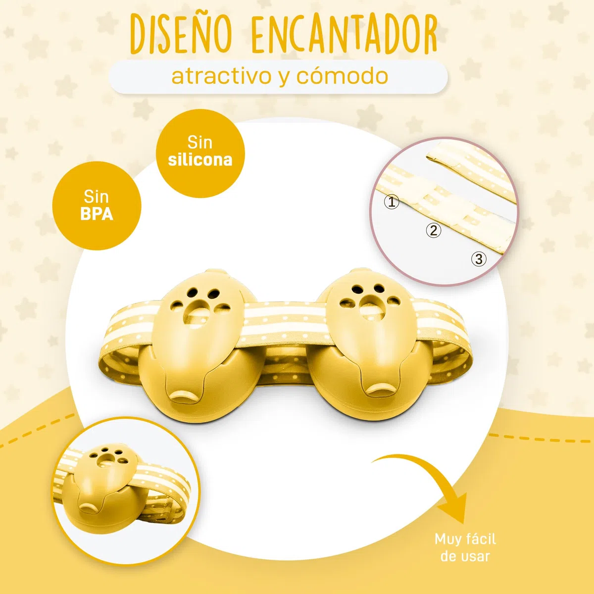 Protectores Auditivos para Bebes y Niños de 0 a 36 meses - Reducción de Ruido de 27dB - Cascos Bebe Antirruido - Orejeras Antirruido con Bolsa de Transporte - Orejeras Ajustables.