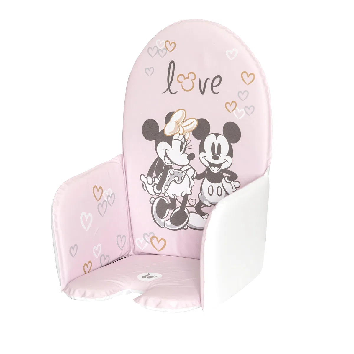 keeeper Cojín para trona Minnie, Uso universal para tronas, Con cierre de velcro, Lena, Rosa pastel
