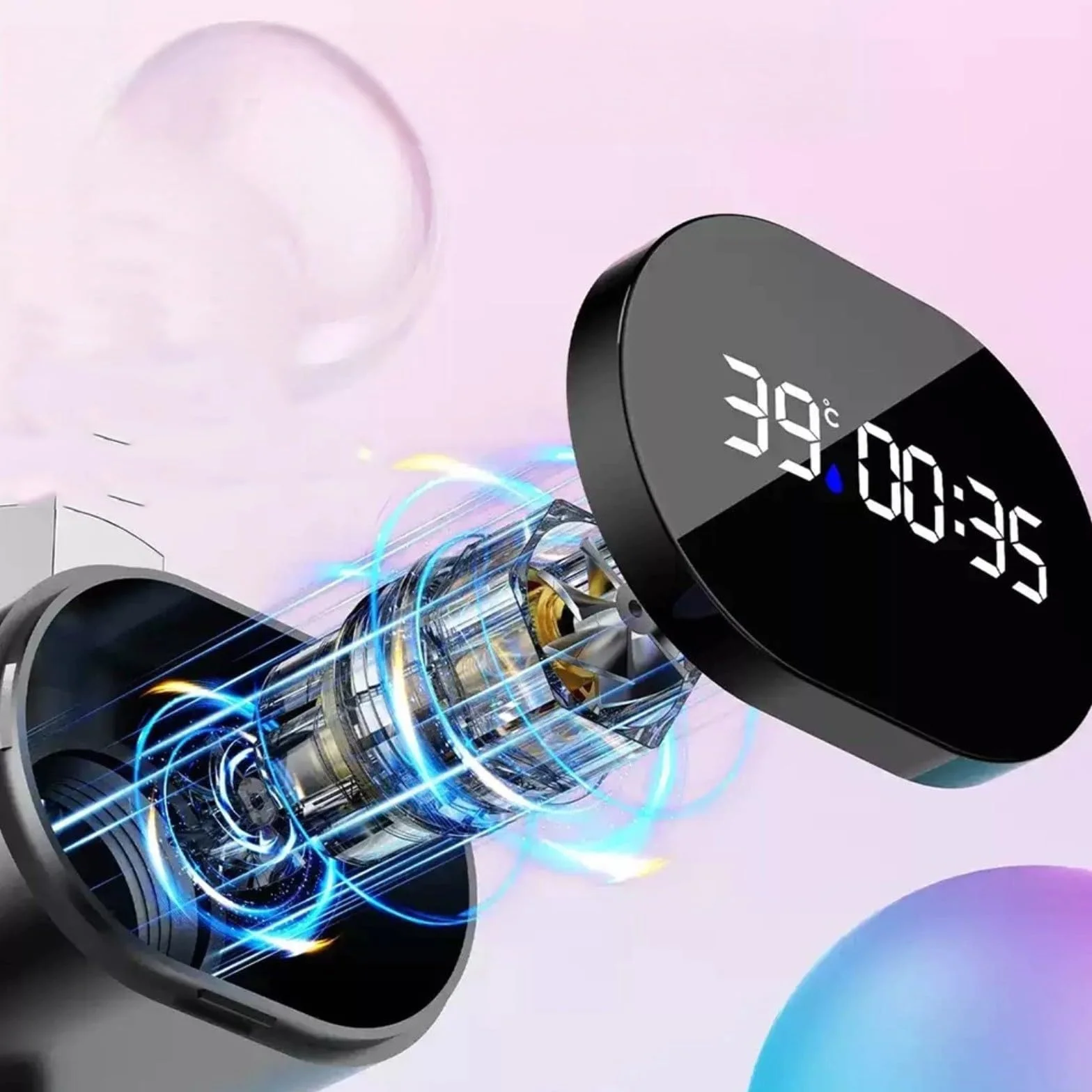 Termómetro digital LED de ducha, pantalla de agua con indicador de temperatura, para baño de bebé