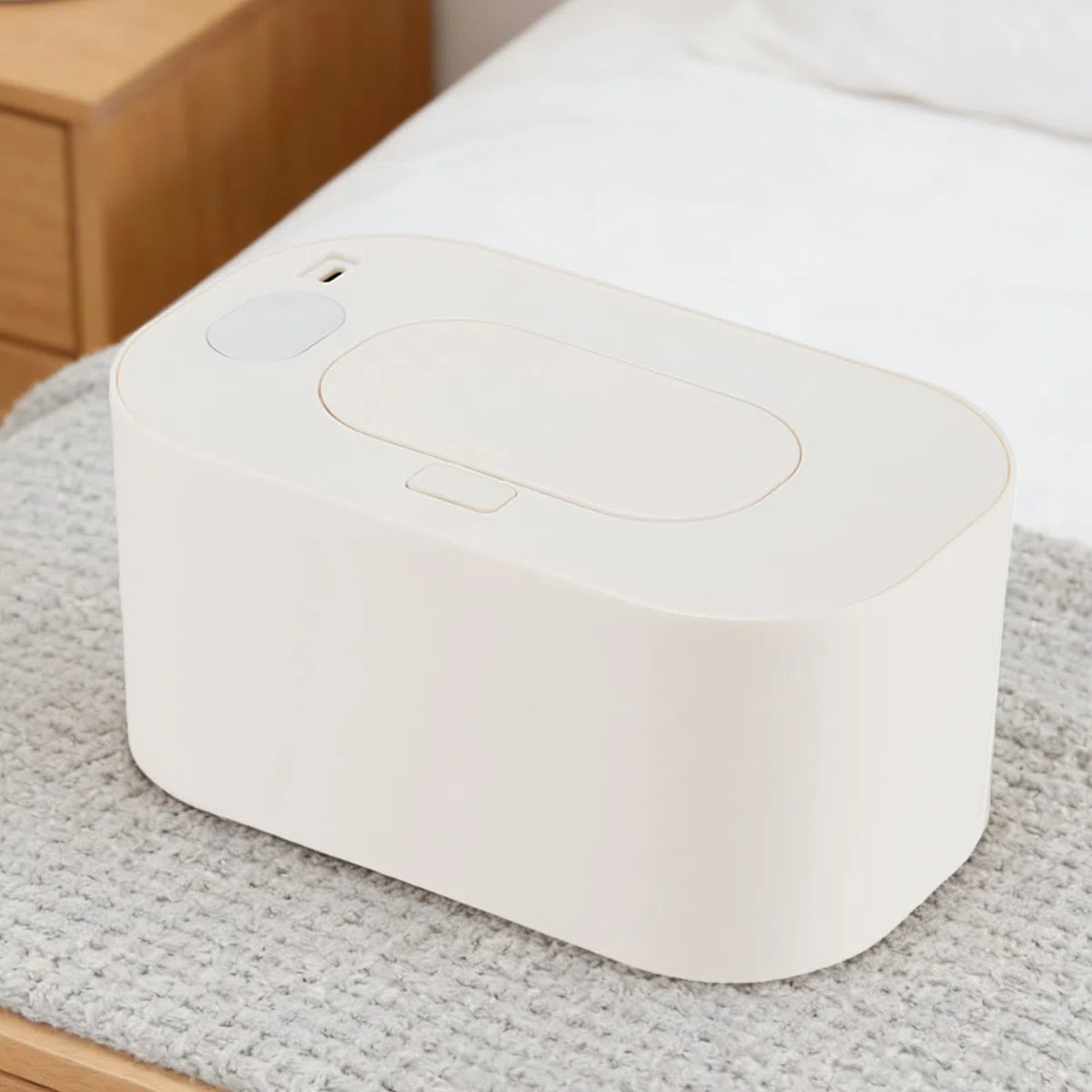 Calentador de Toallitas,Calentador de Gran Capacidad | Dispensador con Temperatura Constante - Para Viajes Coche Cuidado Infantil Cambiador Mesita de Noche Almacenamiento
