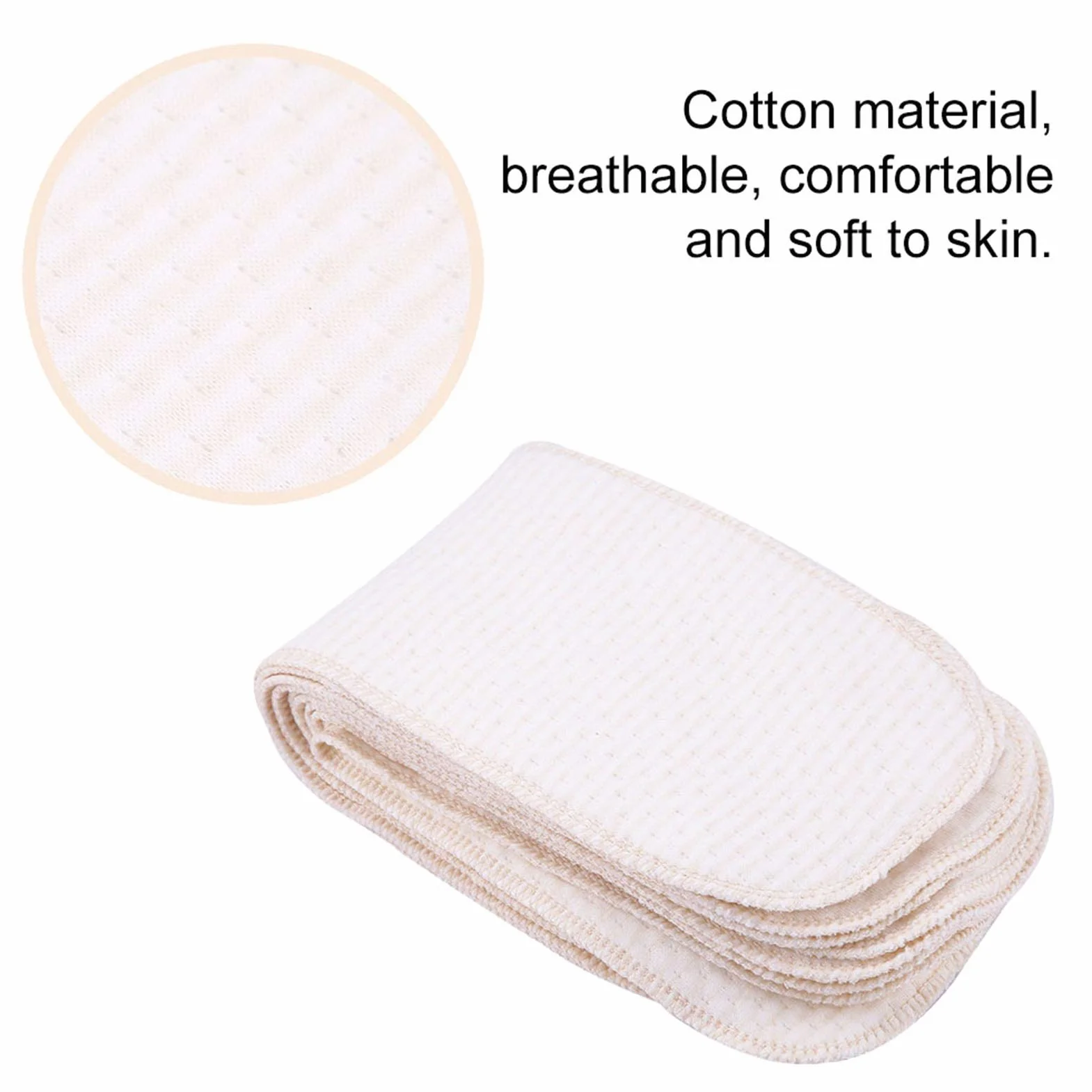 Pañales de Tela Reutilizables con Insertos de Algodón para Bebés Recién Nacidos 10 Piezas Lavables