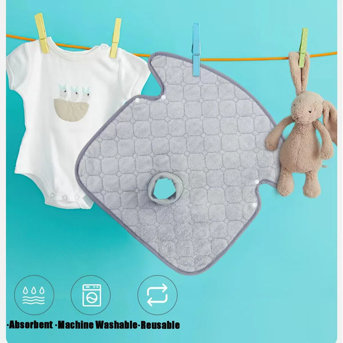 PandaEar Paquete de 2 protectores de asiento de coche para entrenamiento de orinal, almohadillas impermeables para asiento de coche y protector de cochecito para bebés y niños pequeños, lavable a