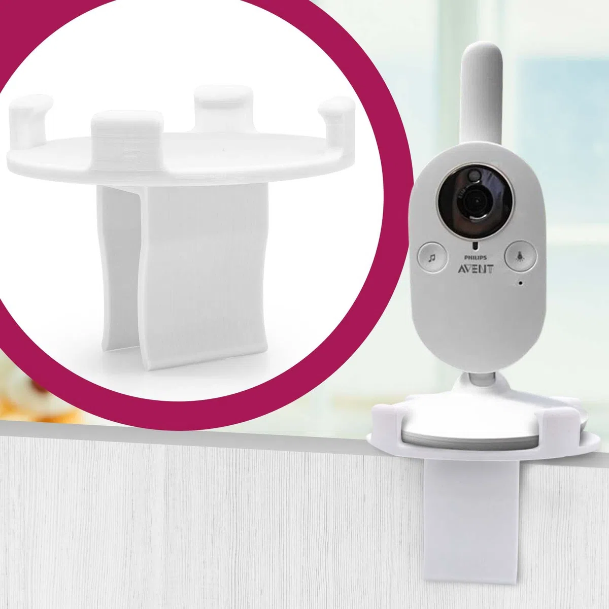 Soporte de Montaje para vigilabebés Cama Compatible con Philips Avent SCD
