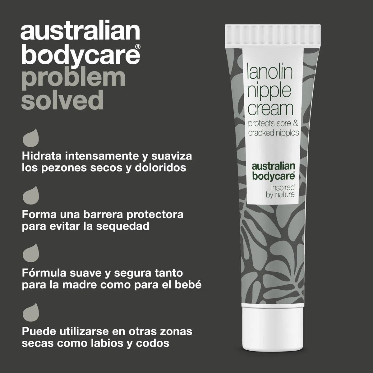 Crema para pezones con lanolina – Cuidado natural para pezones secos, agrietados y doloridos – Hidratación profunda