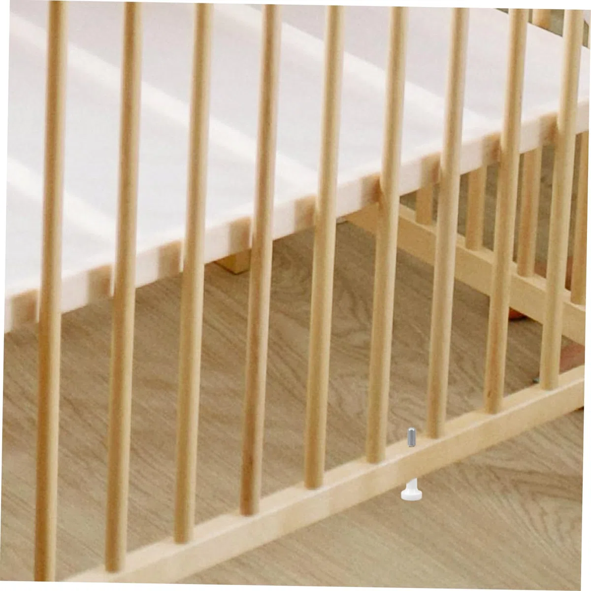 Yardenfun Cierre Para Cuna De Ñiño Resorte De Hierro Flexible, Pasador De Bloqueo 50 Mm, Herrajes De Fijación Para Minicuna, Kit 4 Piezas Para Accesorios De Cama Infantil
