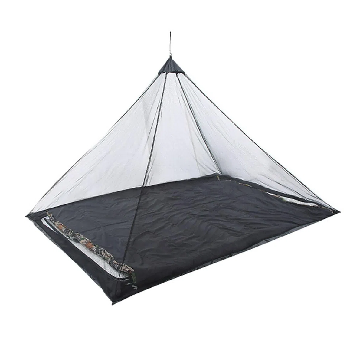 Mosquitera para cama de camping, viajes al aire libre, tienda de campaña con bolsa de transporte para senderismo, camping, pesca, mosquitera compacta y ligera (negro, 220 x 120 x 100 cm)