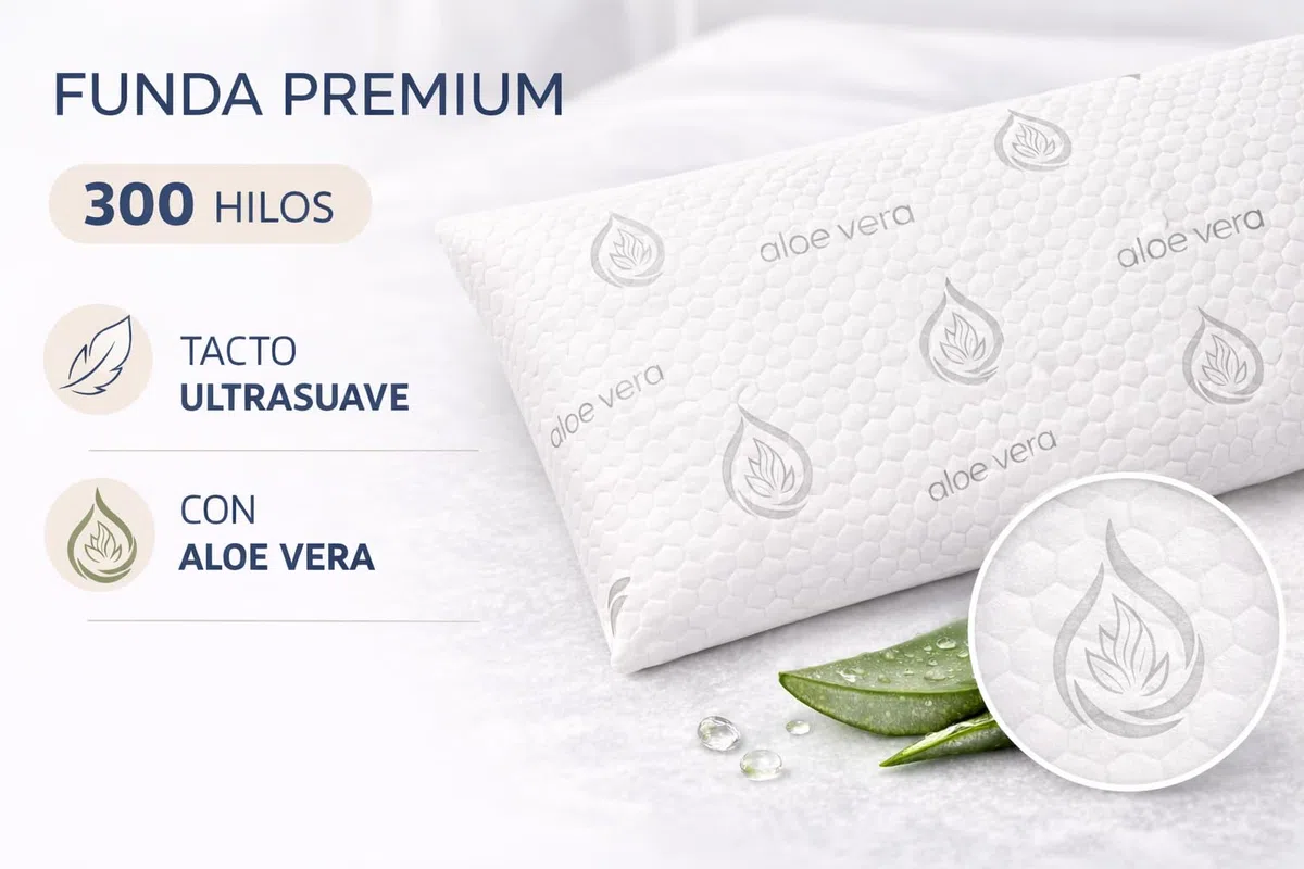 Dear Friend | Almohada Bebe plagiocefalia 49x27 Viscoelástica ergonómica y Transpirable – Almohada Bebe 0-3 Años plagiocefalia con Doble Funda y Apoyo Infantil