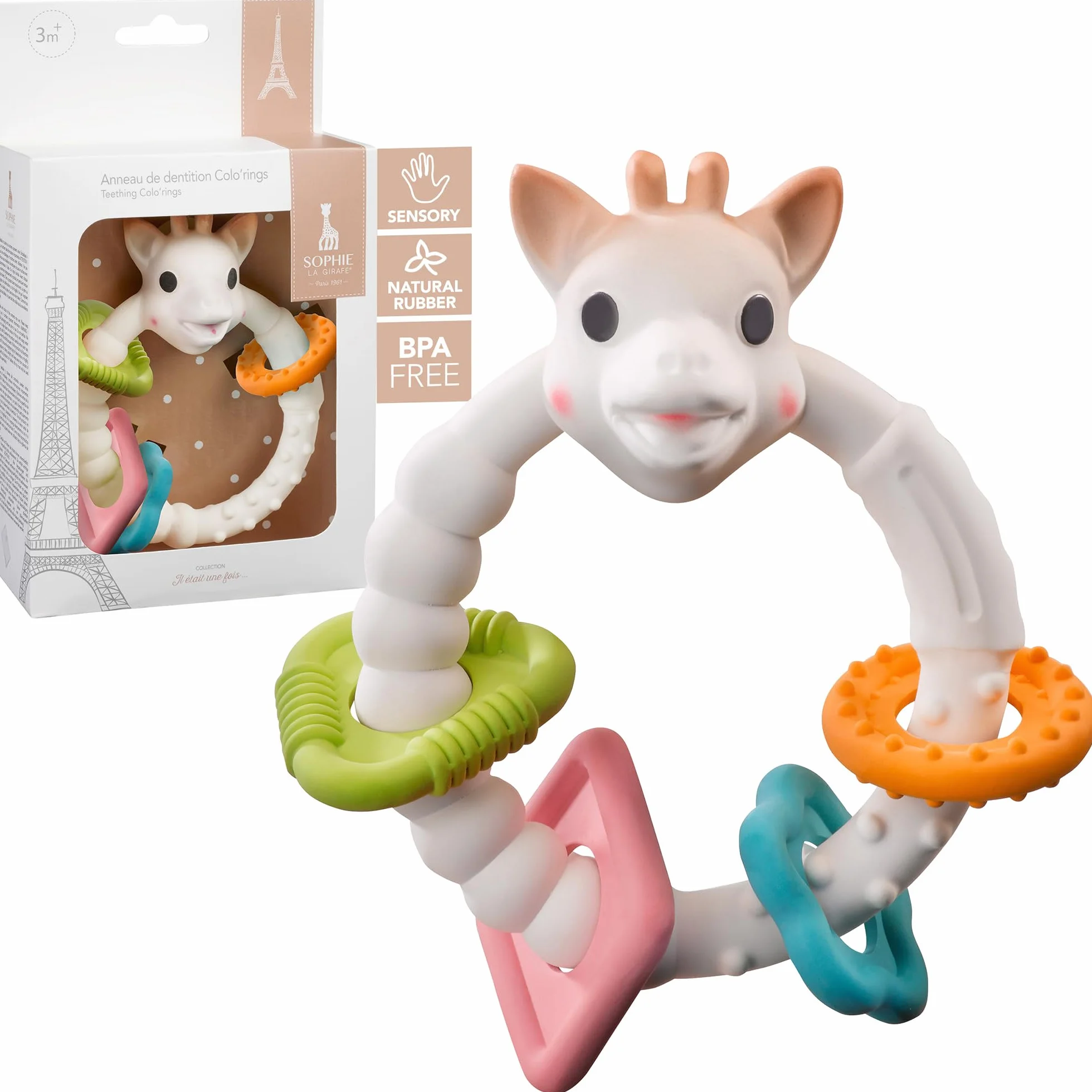 Sophie la Girafe - Mordedor - Colo'rings 4 Formas - Desde 3 Meses