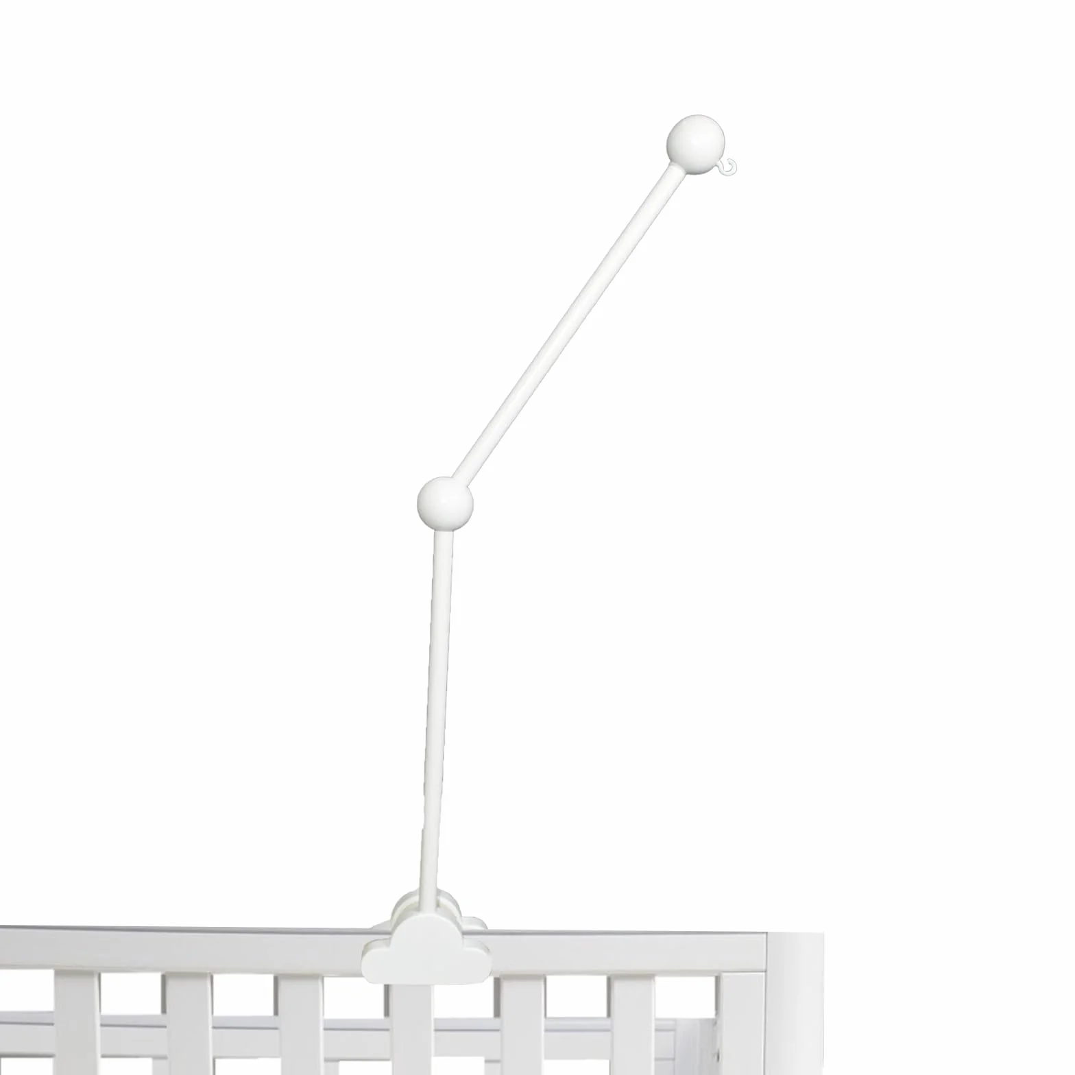 Soporte de madera para móvil de cuna ajustable con diseño de nubes para bebés