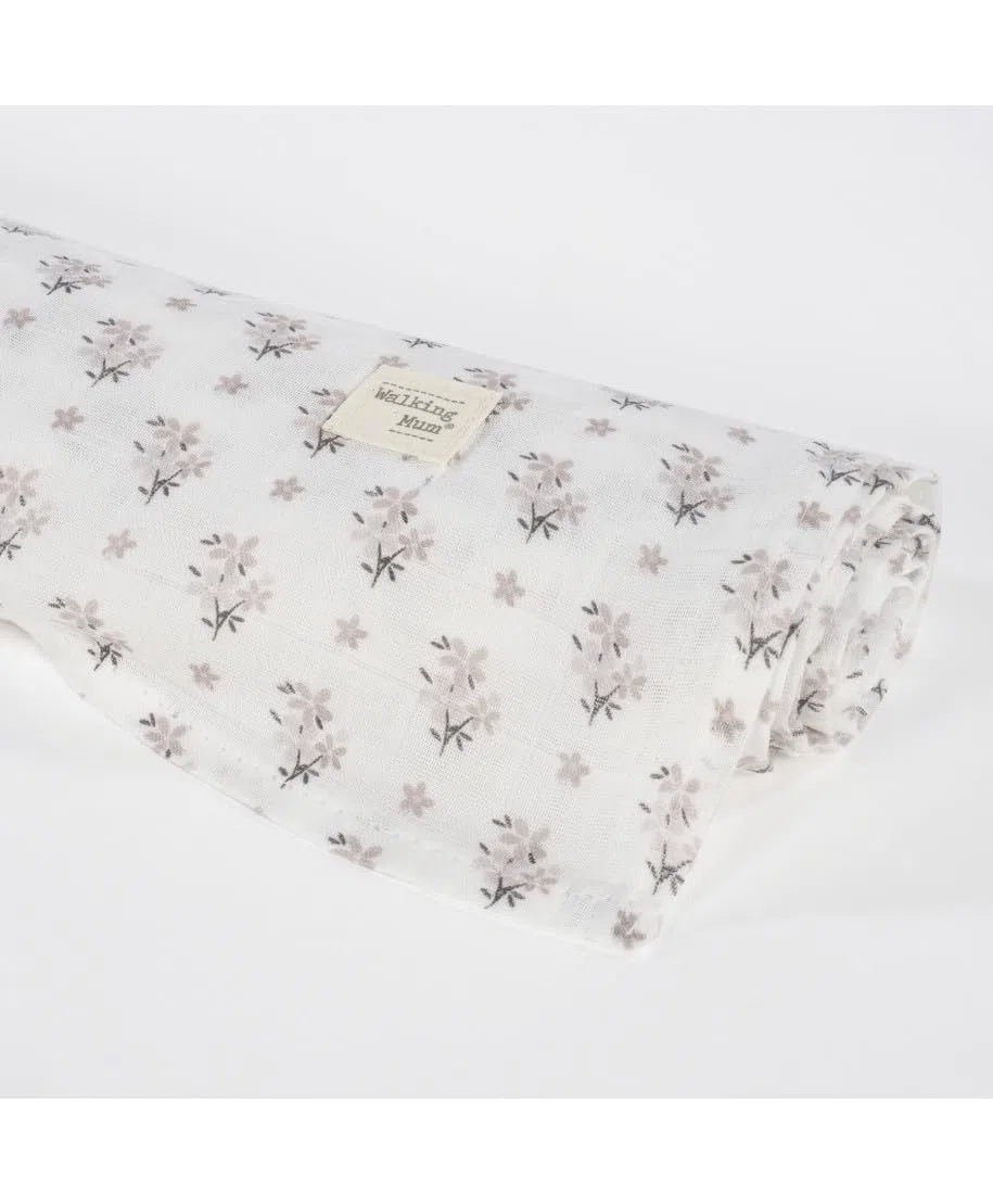 MUSELINA BOTTON FLOR WALKING MUM