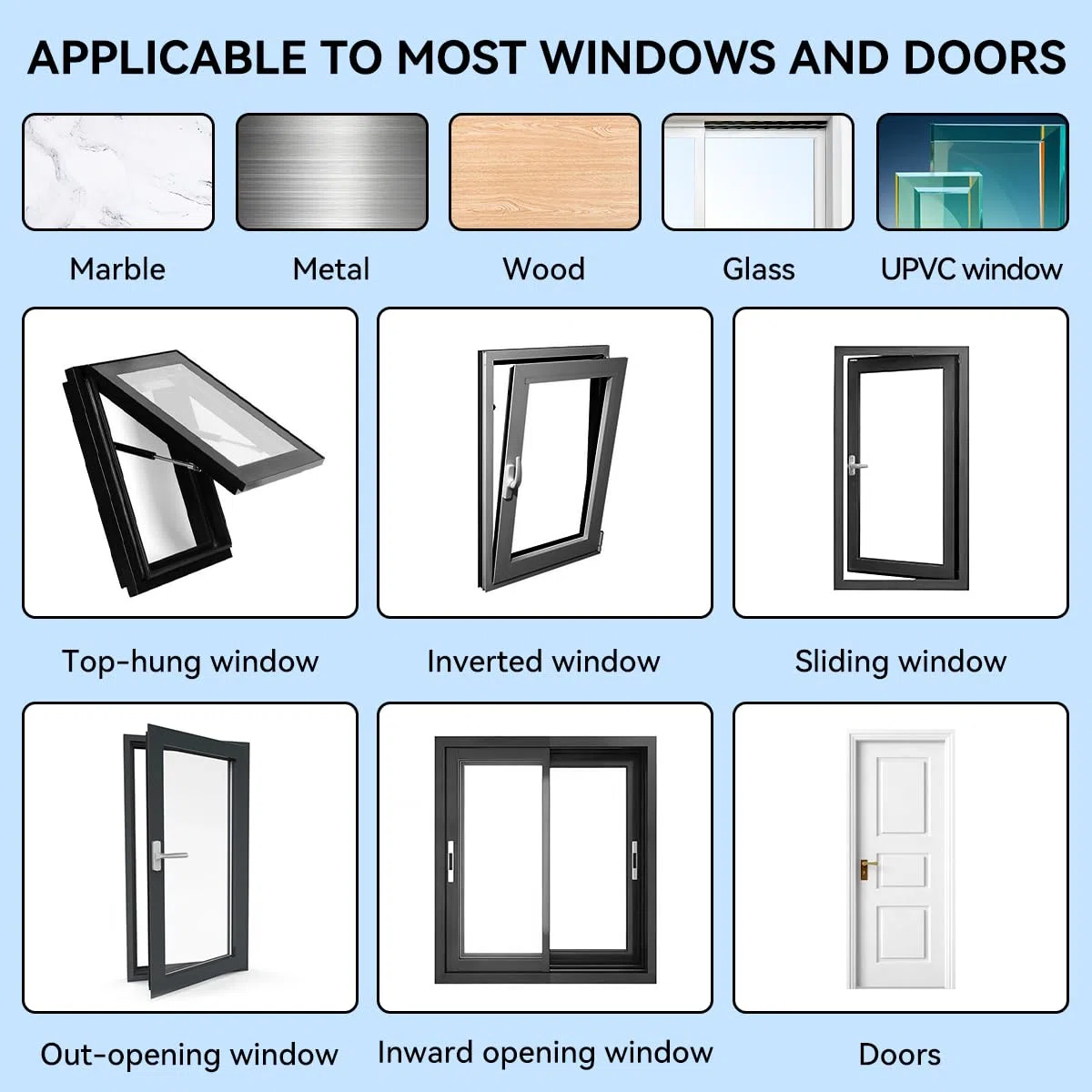 2 cerraduras de ventana para ventanas de UPVC, adhesivo YTOOK sin perforación, limitador de ventana con llave, cerraduras de seguridad para ventana de mascotas a prueba de niños, fácil de instalar