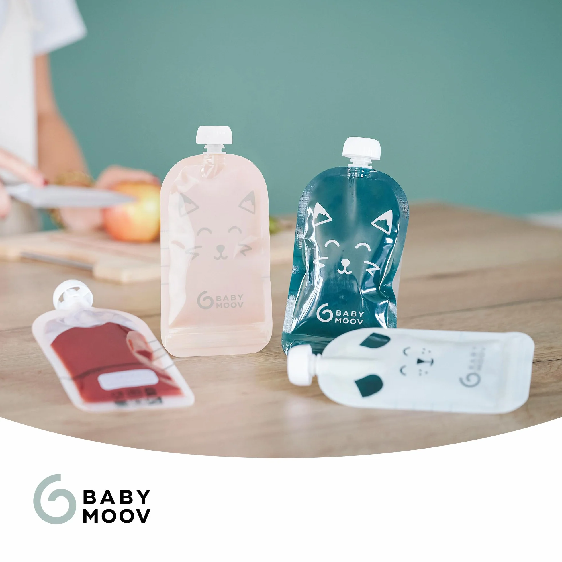 Babymoov 20 Cantimploras Reutilizables para Bebés y Niños, 150 Mililitros