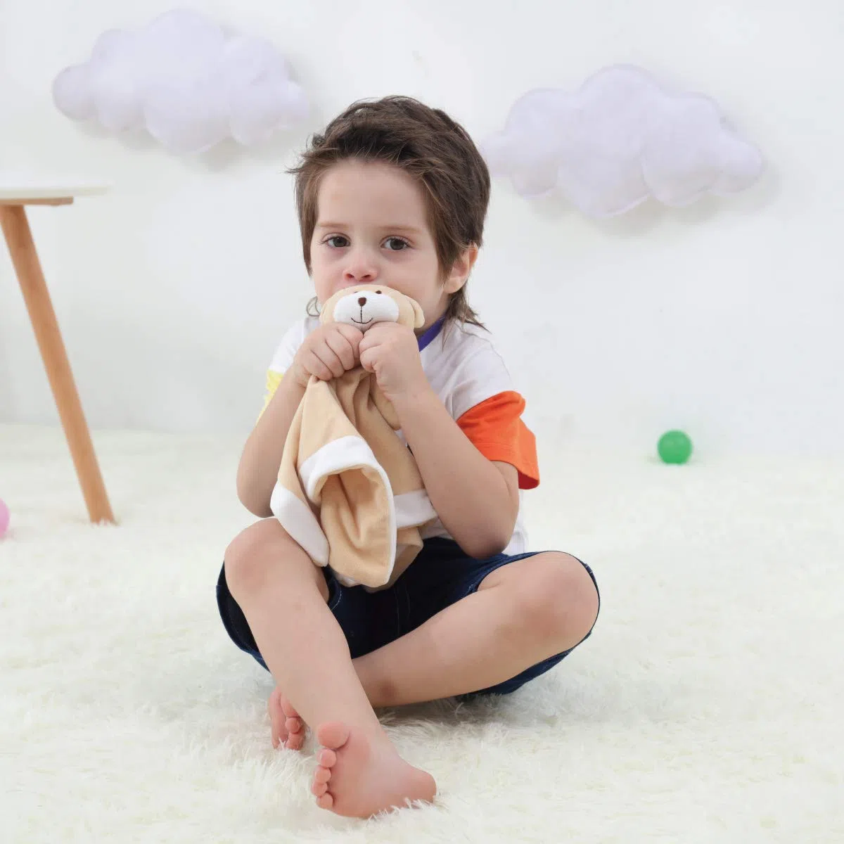 Apricot Lamb - Schlaf-gut Teddybär Schmusetuch Plüsch Komfort Kuscheltier für Babys - weich & waschbar - 32 cm